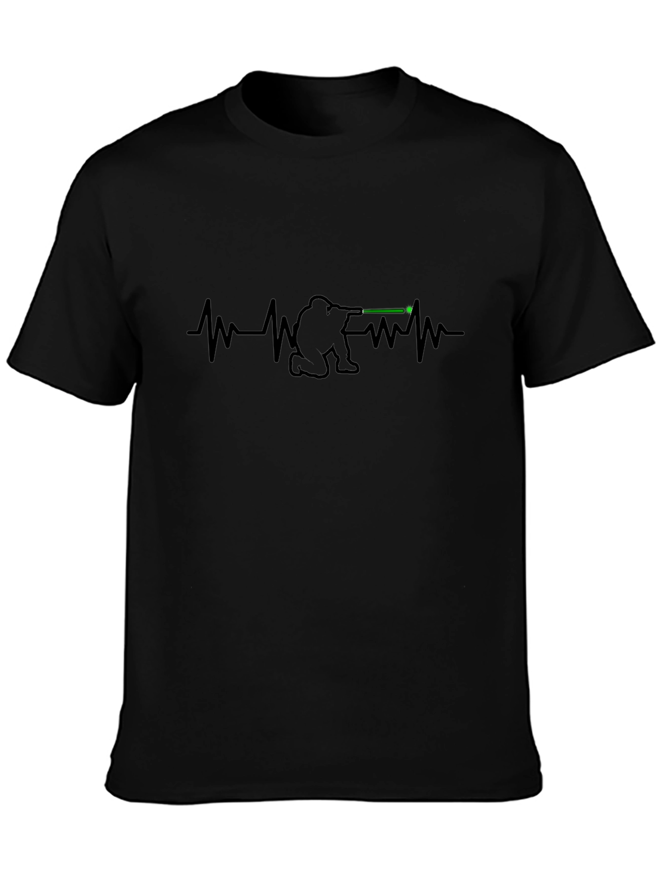 Sniper Heartbeat Graphic Tee - Tactical Style Shirt