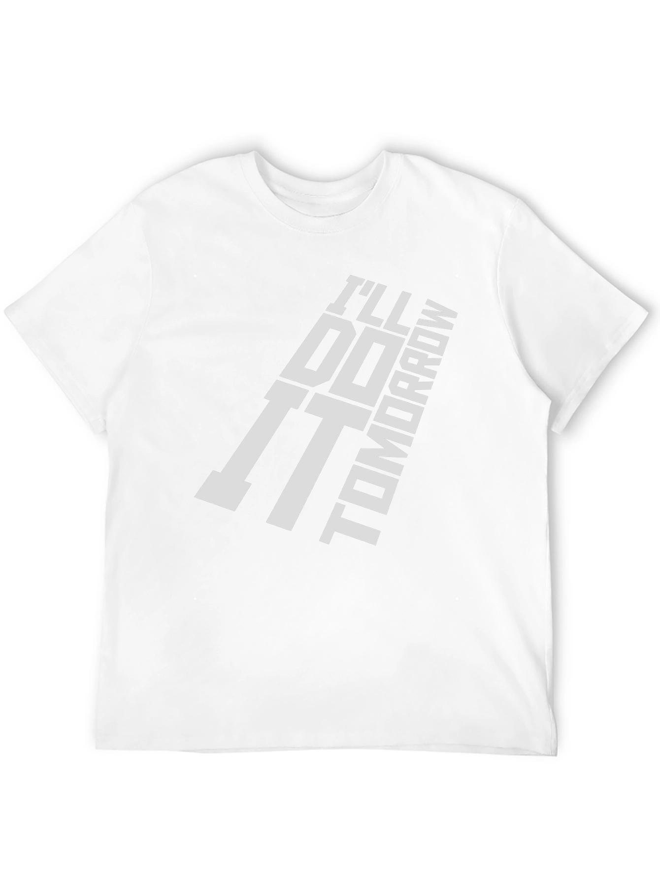 Ill Do It Tomorrow Black Graphic T-Shirt