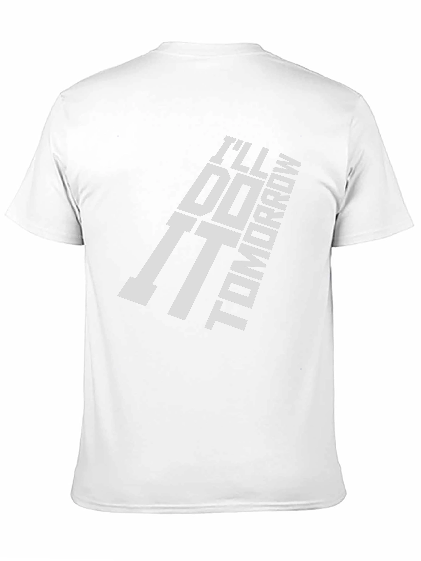 Ill Do It Tomorrow Black Graphic T-Shirt