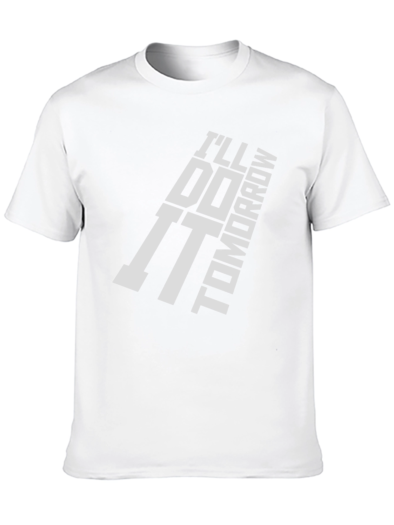 Ill Do It Tomorrow Black Graphic T-Shirt