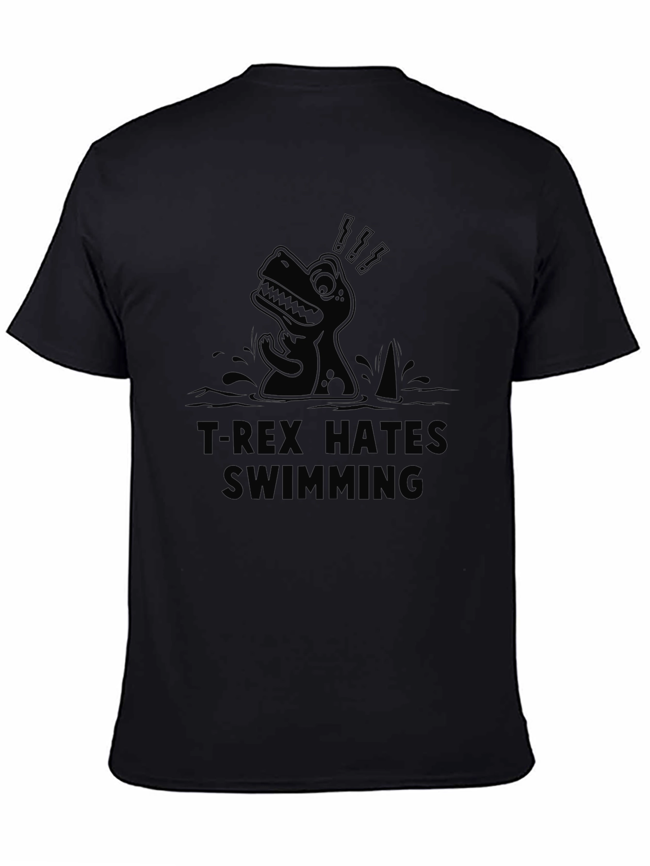 T-Rex Hates Swimming Graphic T-Shirt