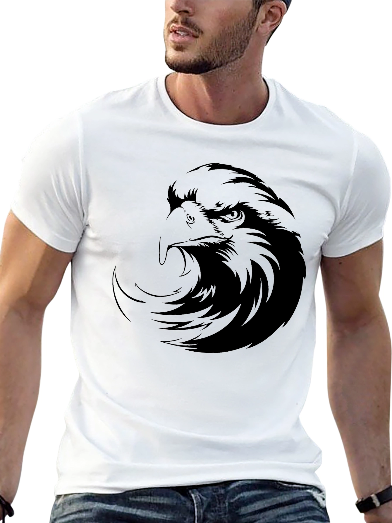 Black Eagle Graphic Tee - Mens Short Sleeve