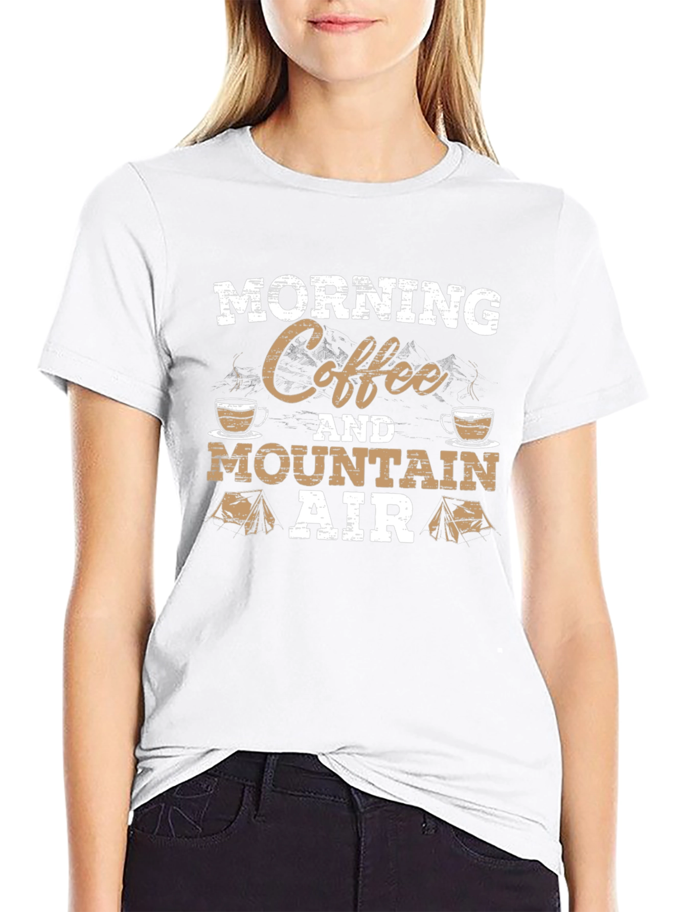 Morning Coffee and Mountain Air Graphic Tee