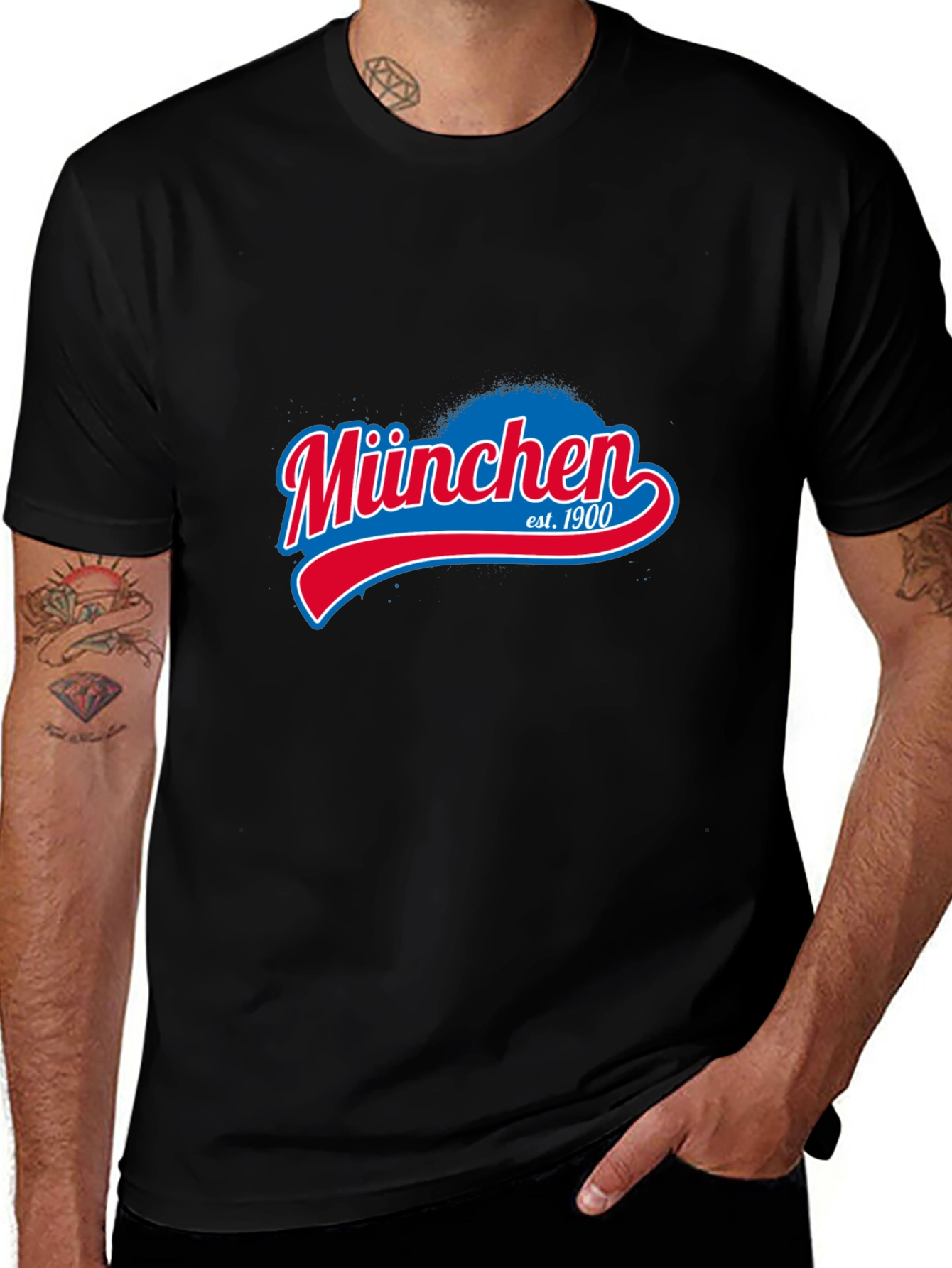München Est. 1900 Graphic T-Shirt - Black