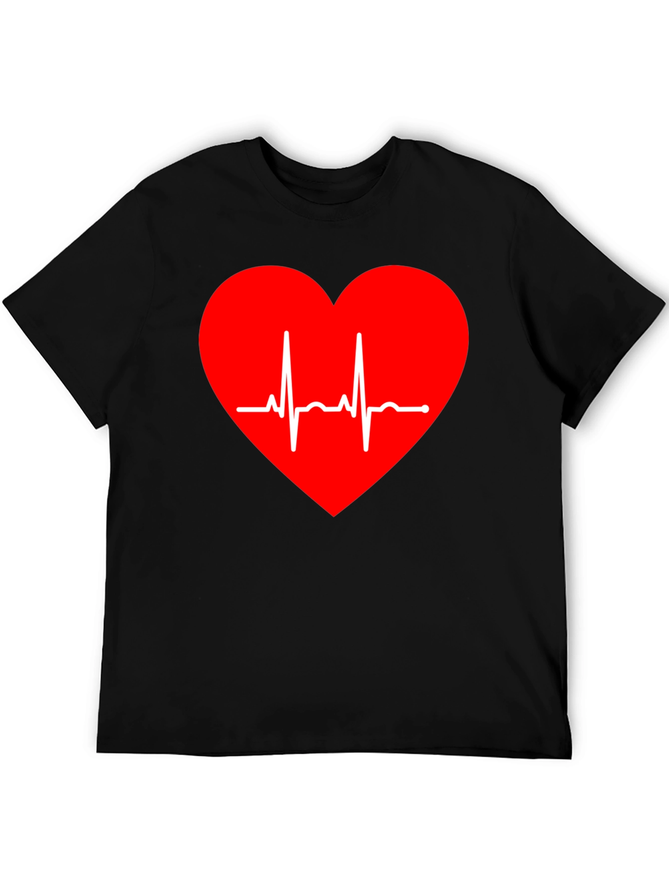Heartbeat Heart Tee - Stylish Graphic T-Shirt