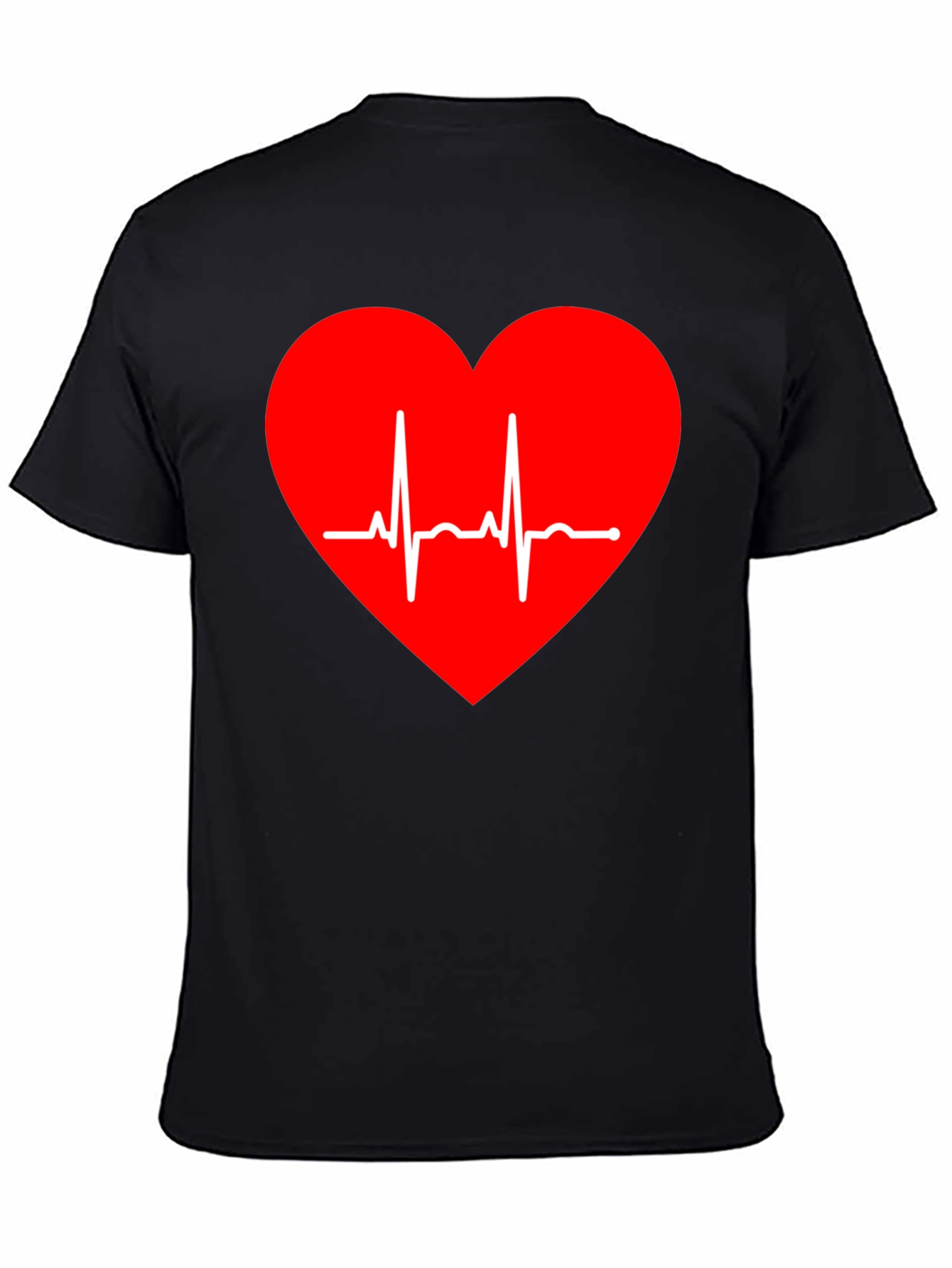 Heartbeat Heart Tee - Stylish Graphic T-Shirt