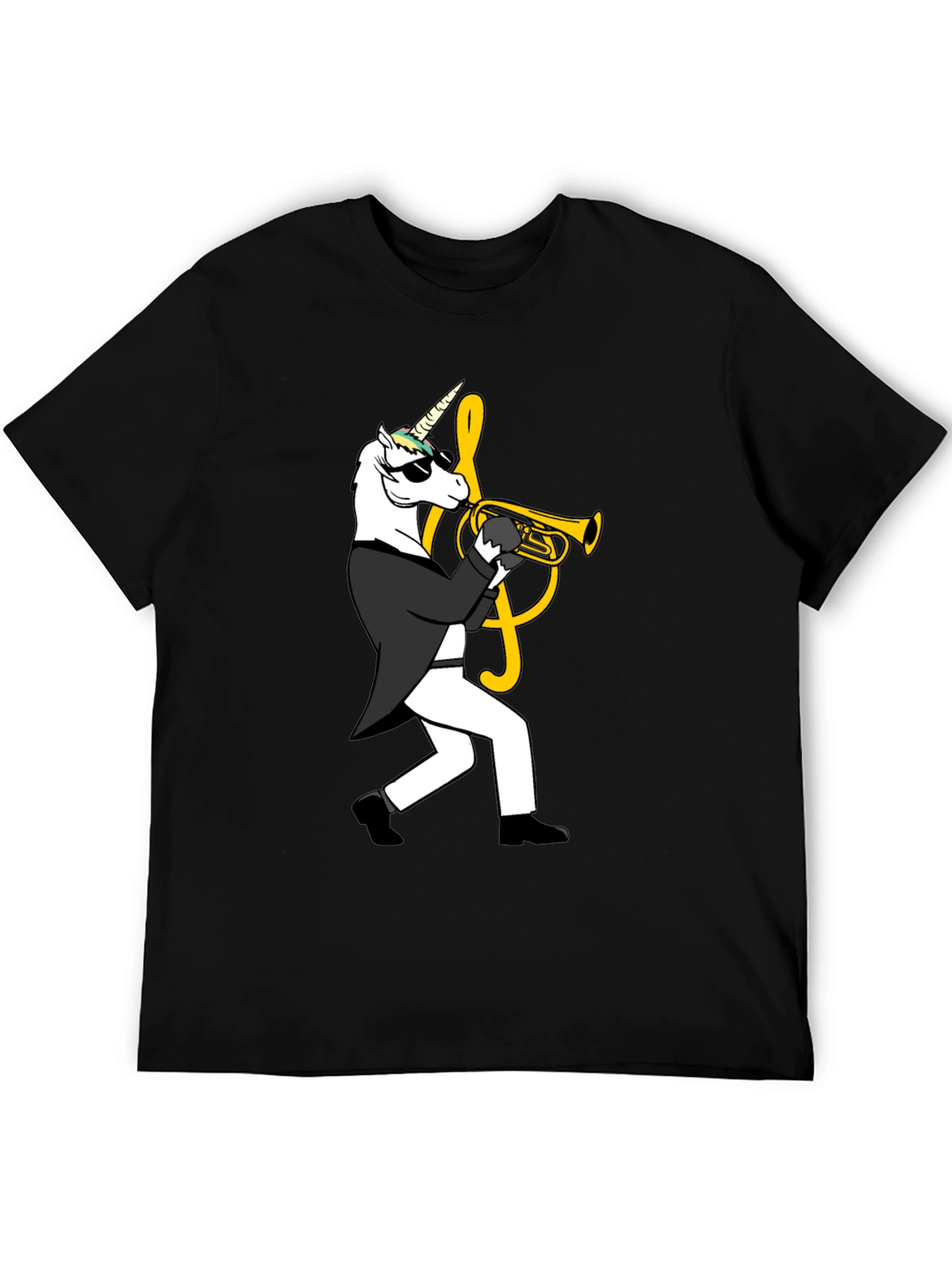 Unicorn Trumpet Player Graphic Tee