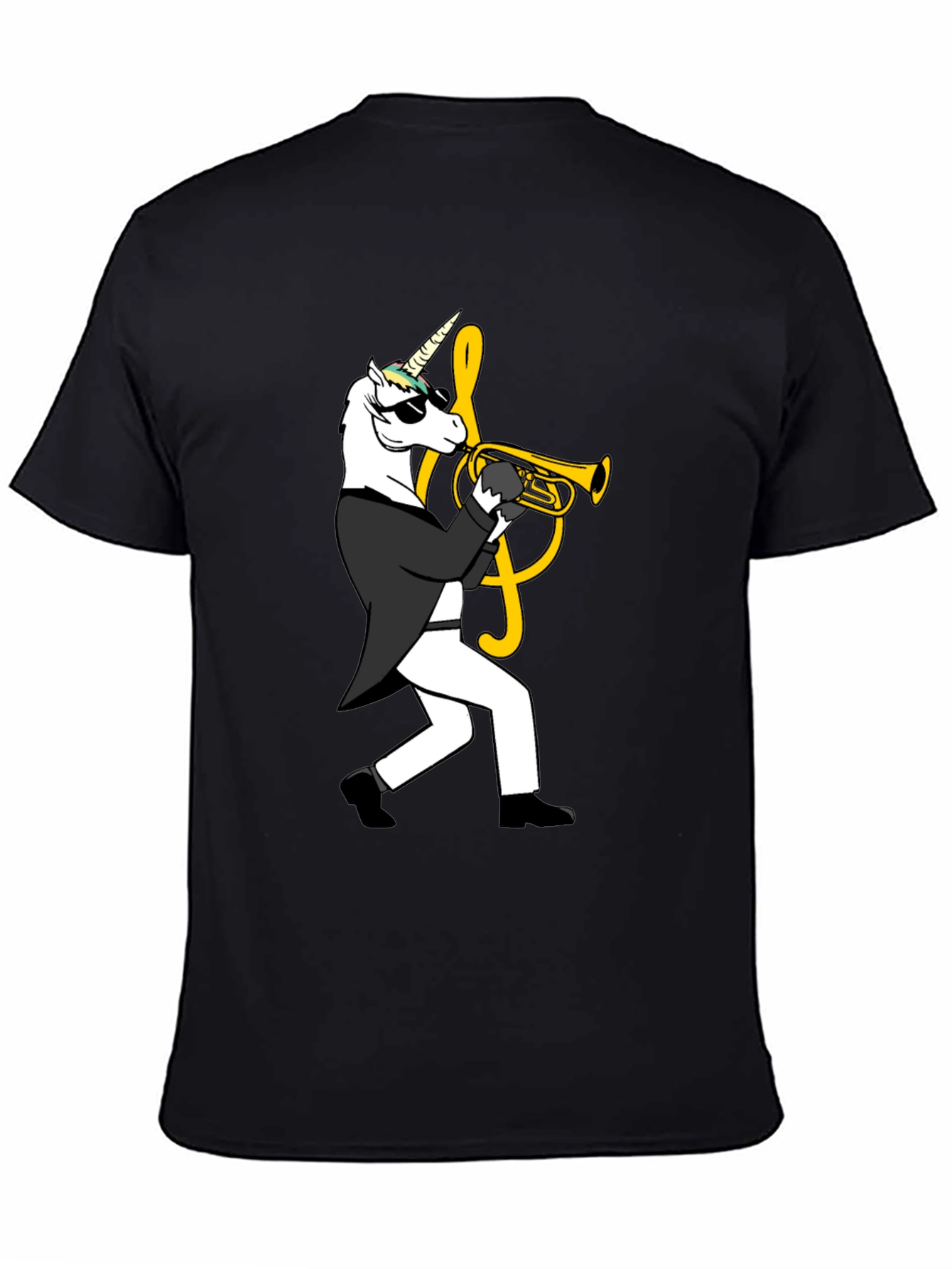 Unicorn Trumpet Player Graphic Tee