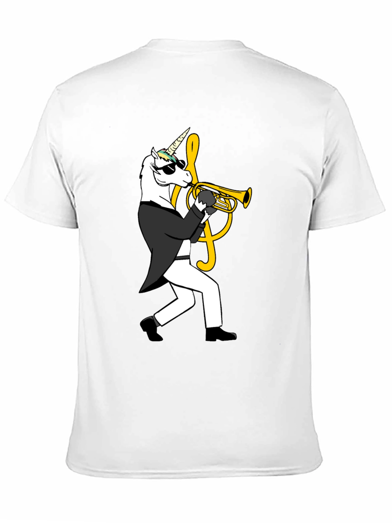 Unicorn Trumpet Player Graphic Tee