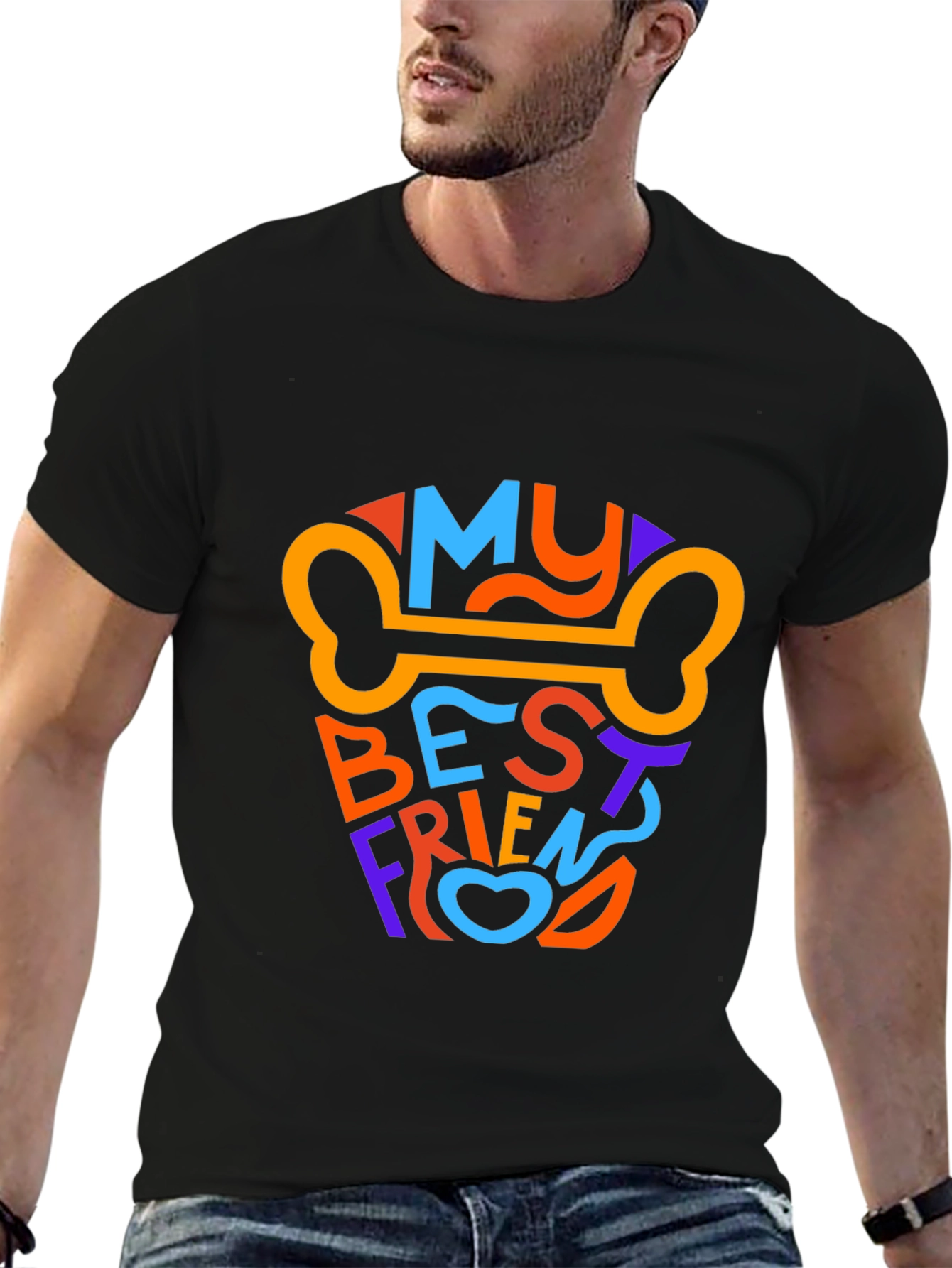 My Best Friend Dog Bone Graphic T-Shirt
