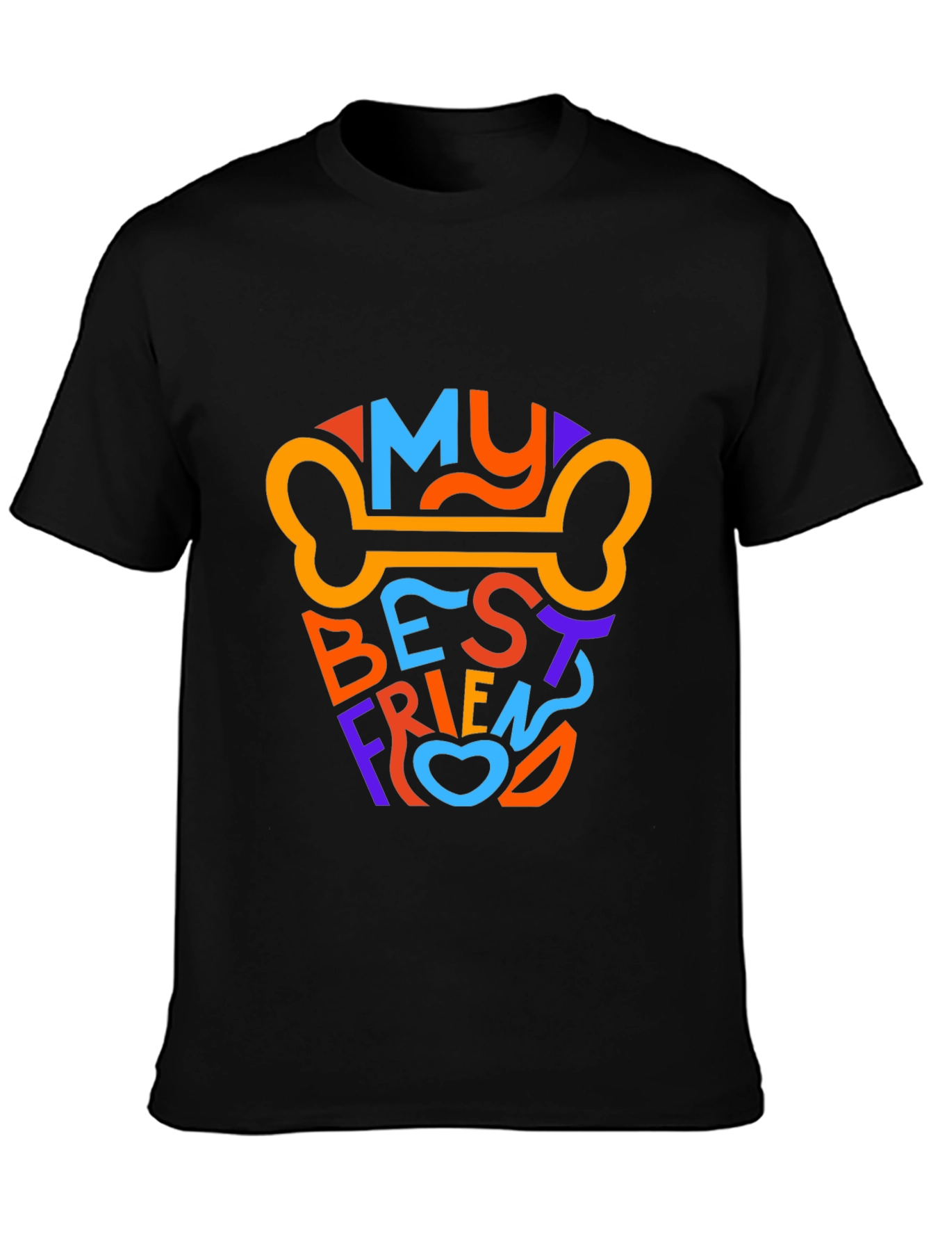My Best Friend Dog Bone Graphic T-Shirt