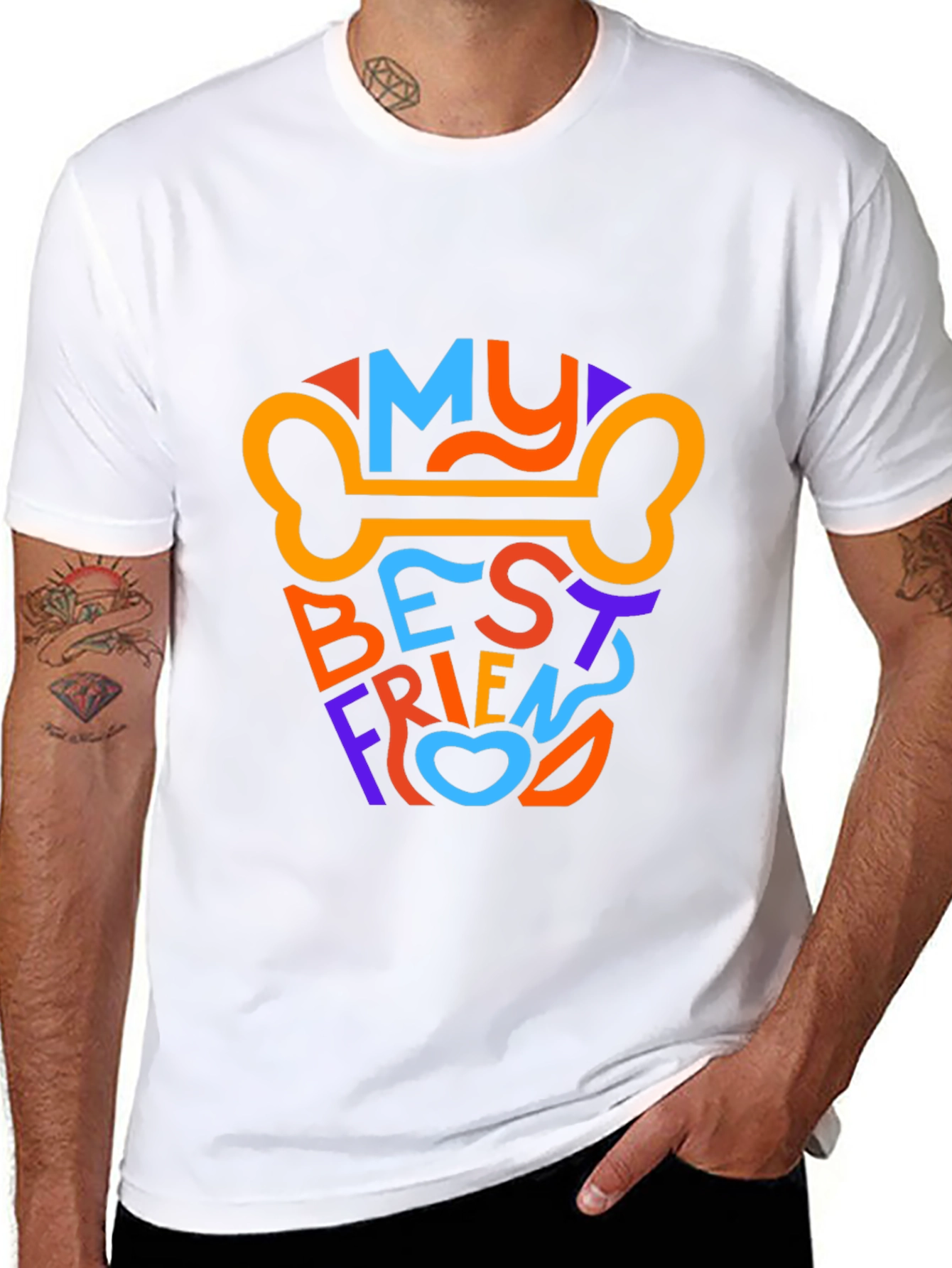 My Best Friend Dog Bone Graphic T-Shirt