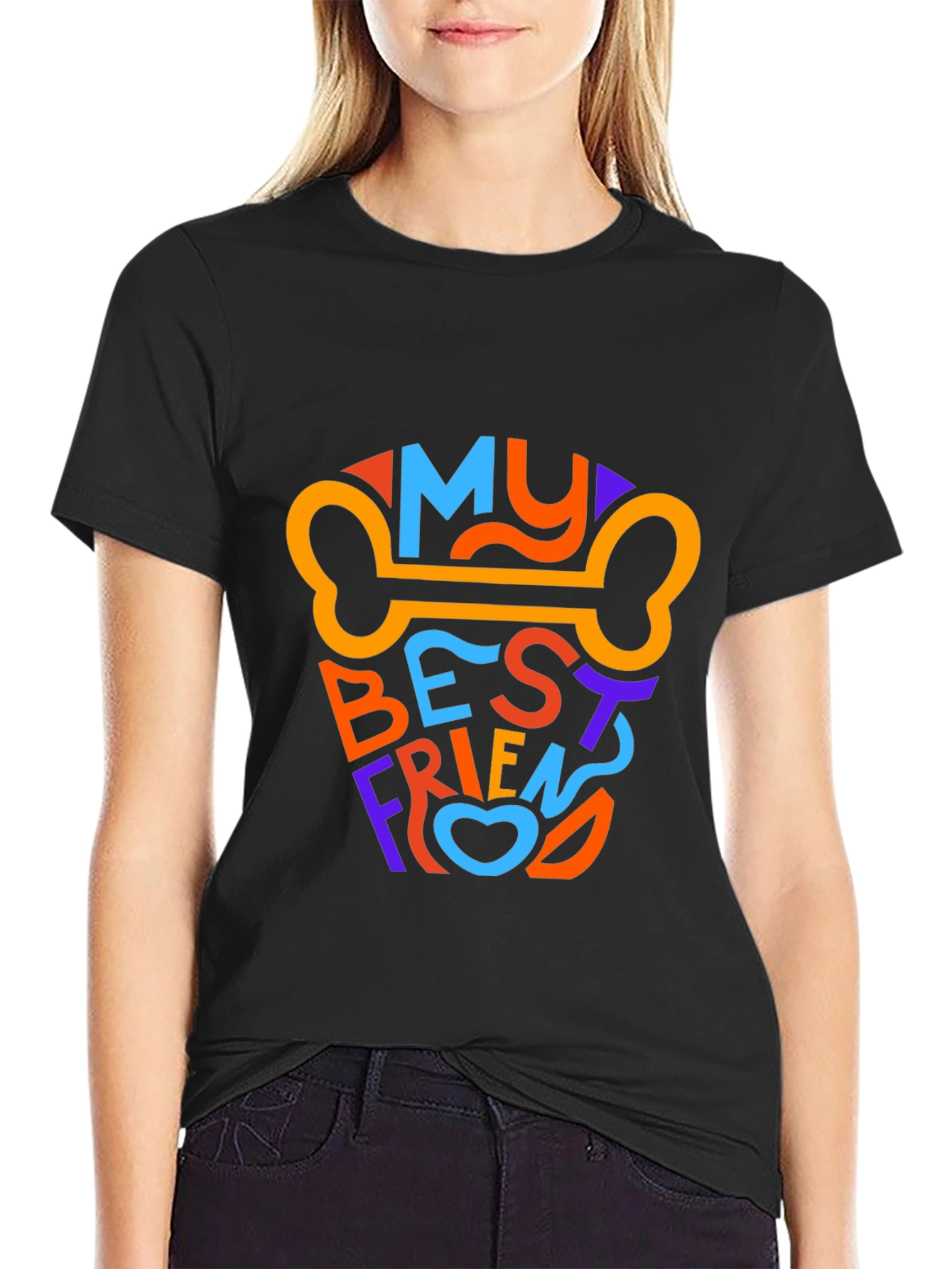 My Best Friend Dog Bone Graphic T-Shirt