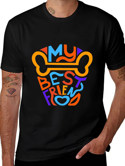 My Best Friend Dog Bone Graphic T-Shirt