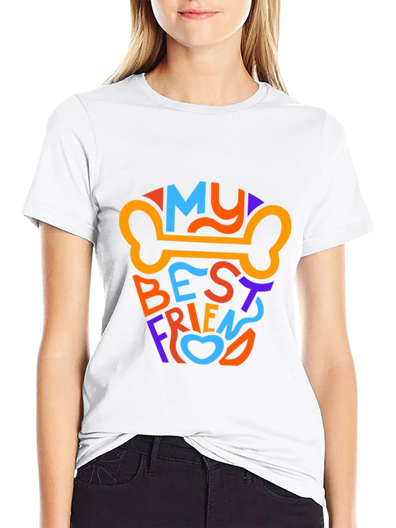 My Best Friend Dog Bone Graphic T-Shirt