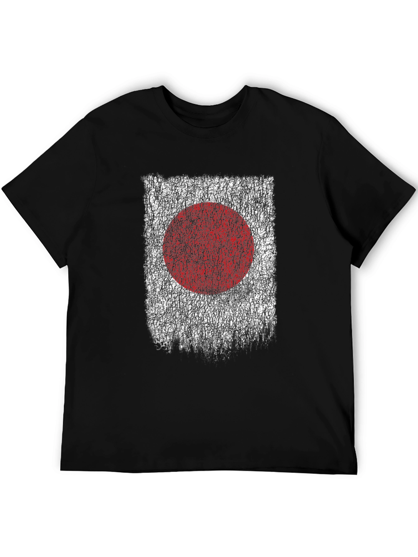 Japanese Flag Distressed T-Shirt Japan Patriotic Graphic Tee