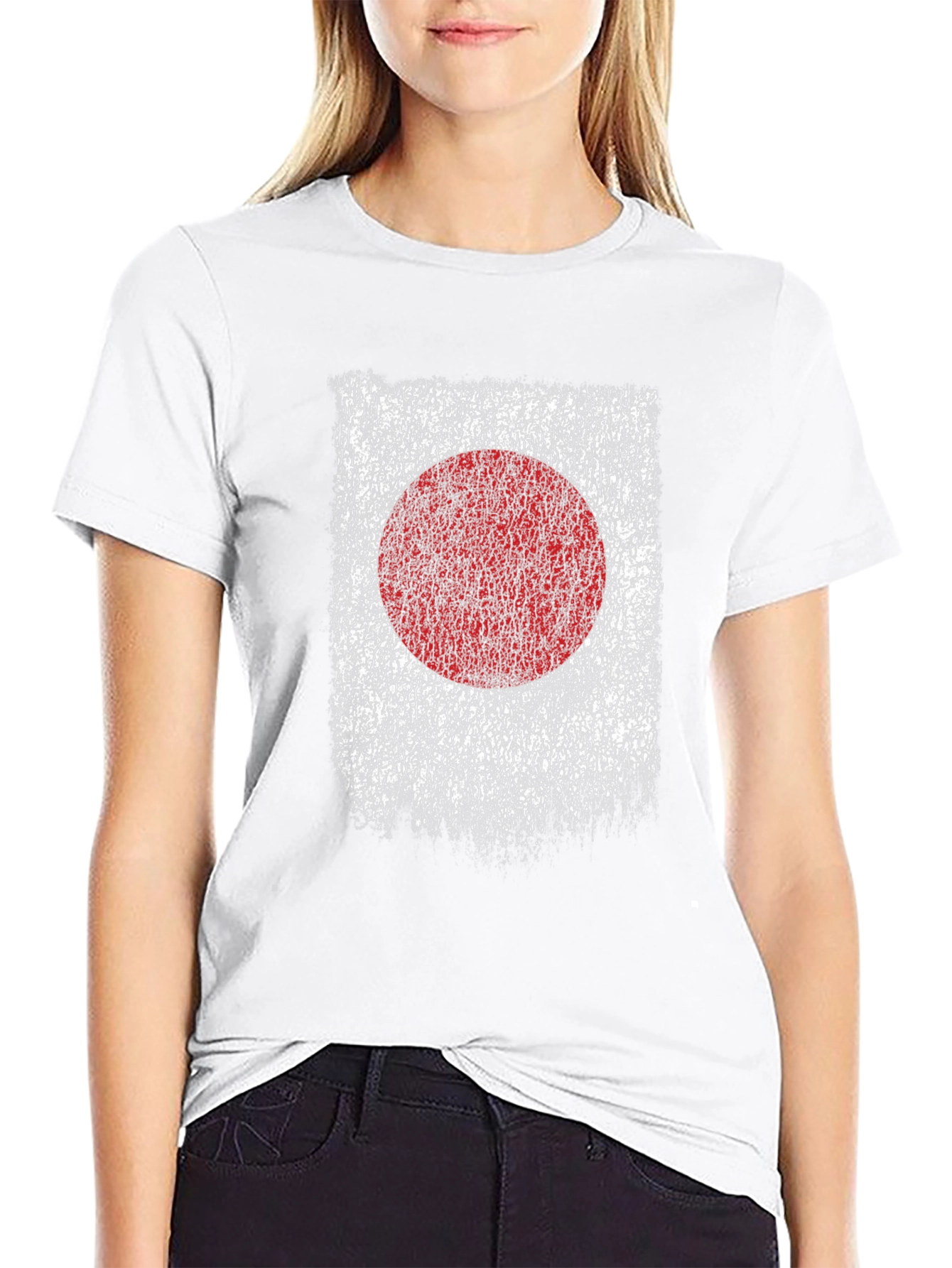Japanese Flag Distressed T-Shirt Japan Patriotic Graphic Tee