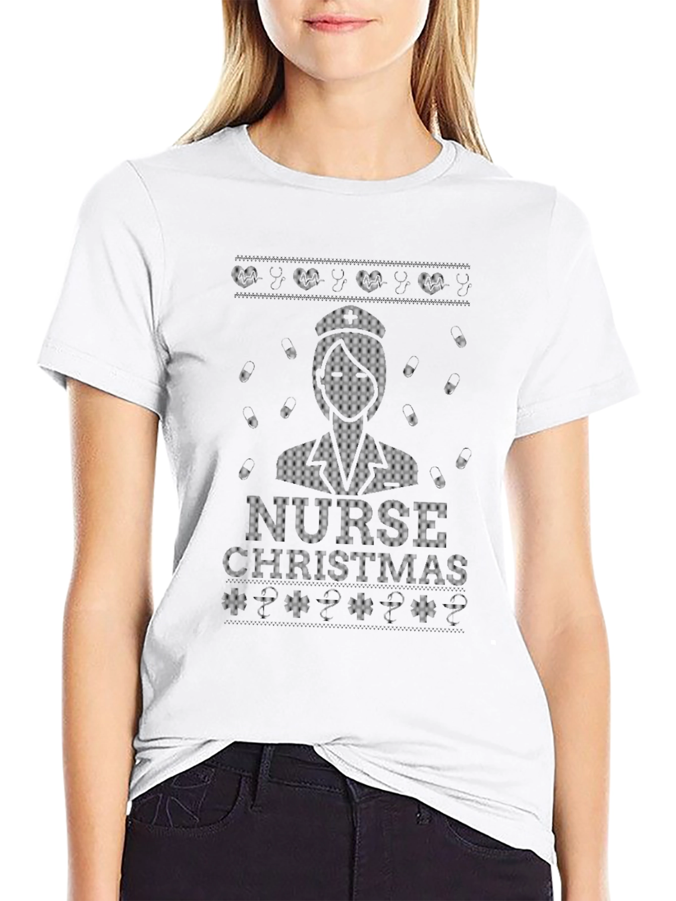 Nurse Christmas T-Shirt - Holiday Apparel