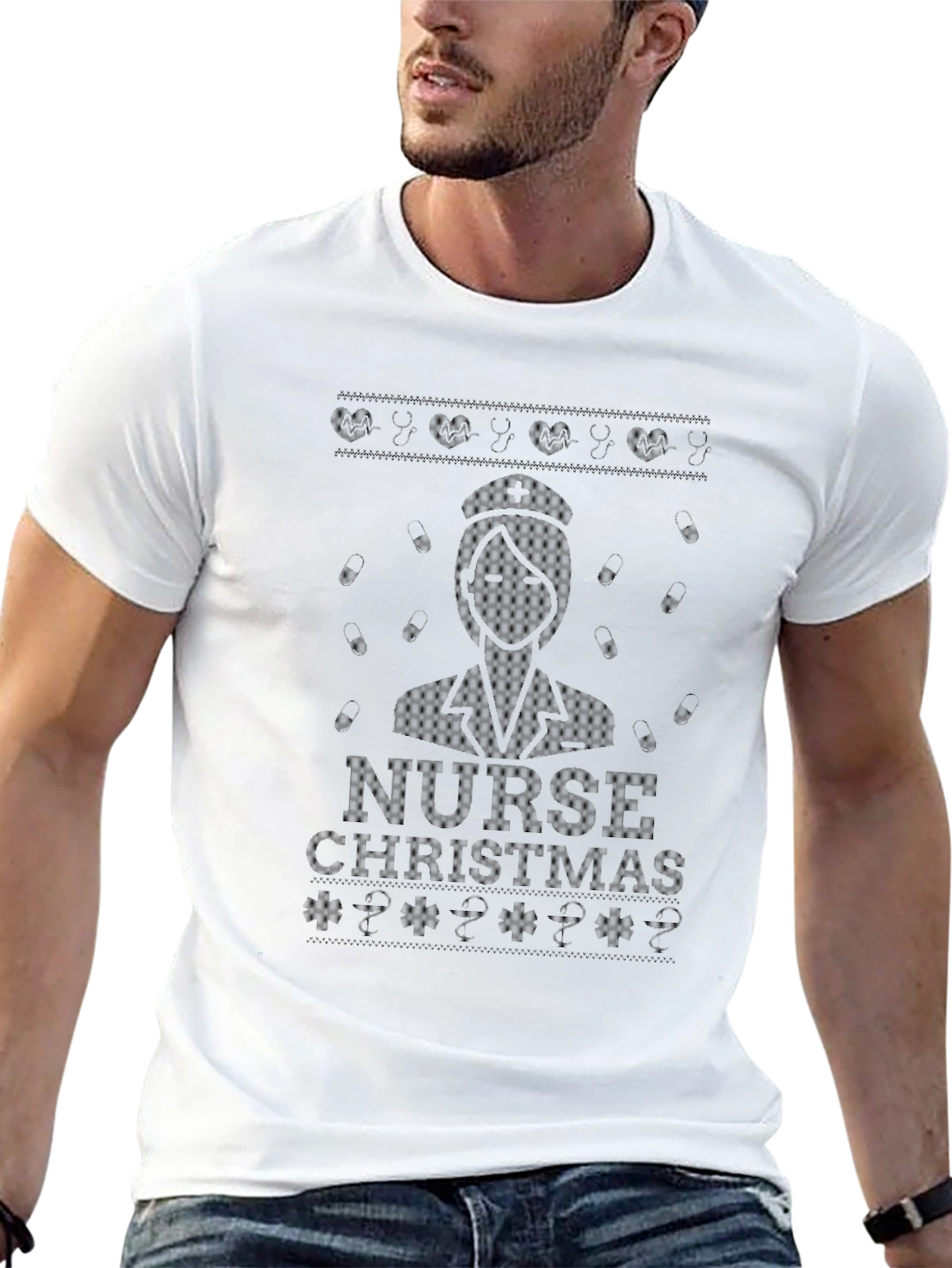Nurse Christmas T-Shirt - Holiday Apparel