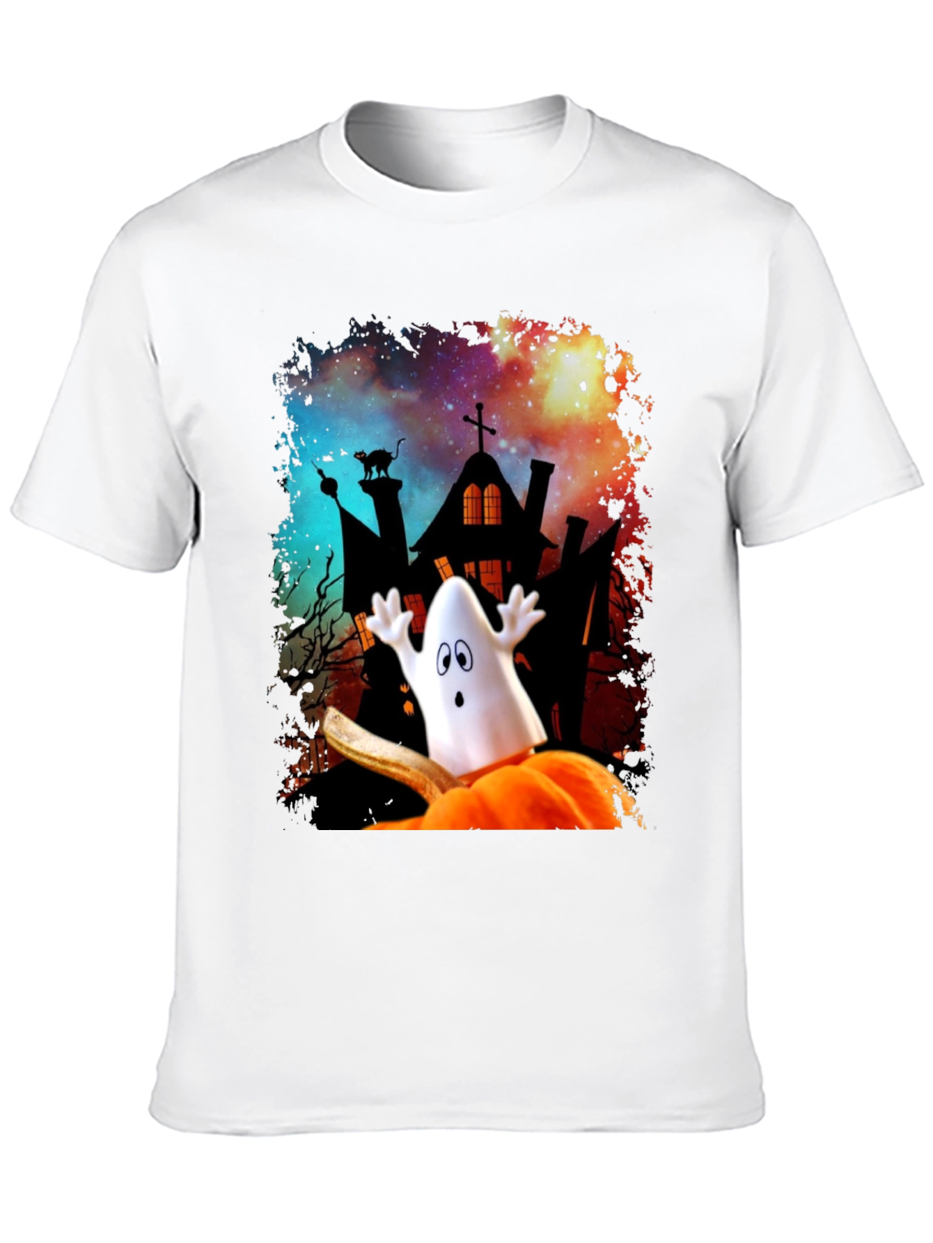 Halloween Ghost Pumpkin T-Shirt