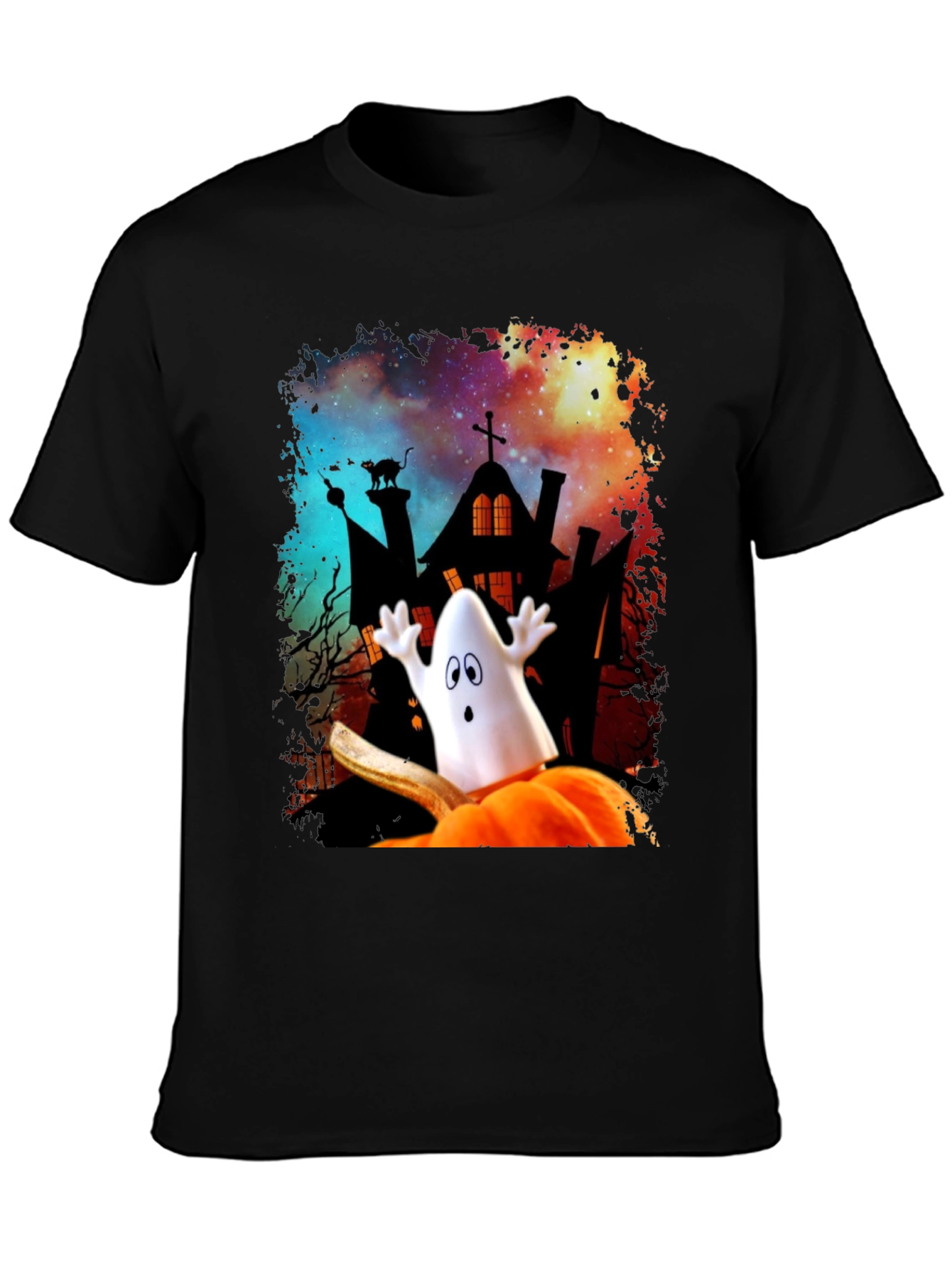 Halloween Ghost Pumpkin T-Shirt