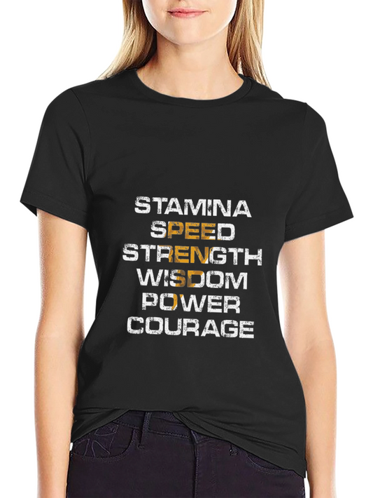Stamina Strength Wisdom Graphic T-Shirt