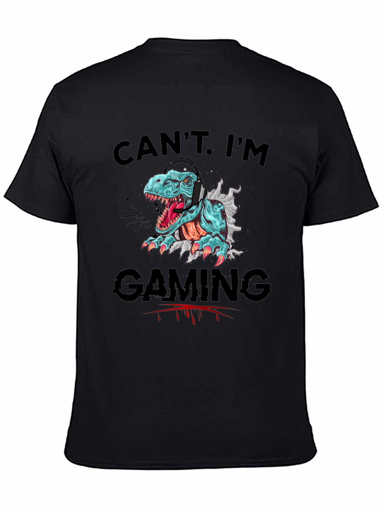 Gamer T-Rex T-Shirt - Cant. Im Gaming
