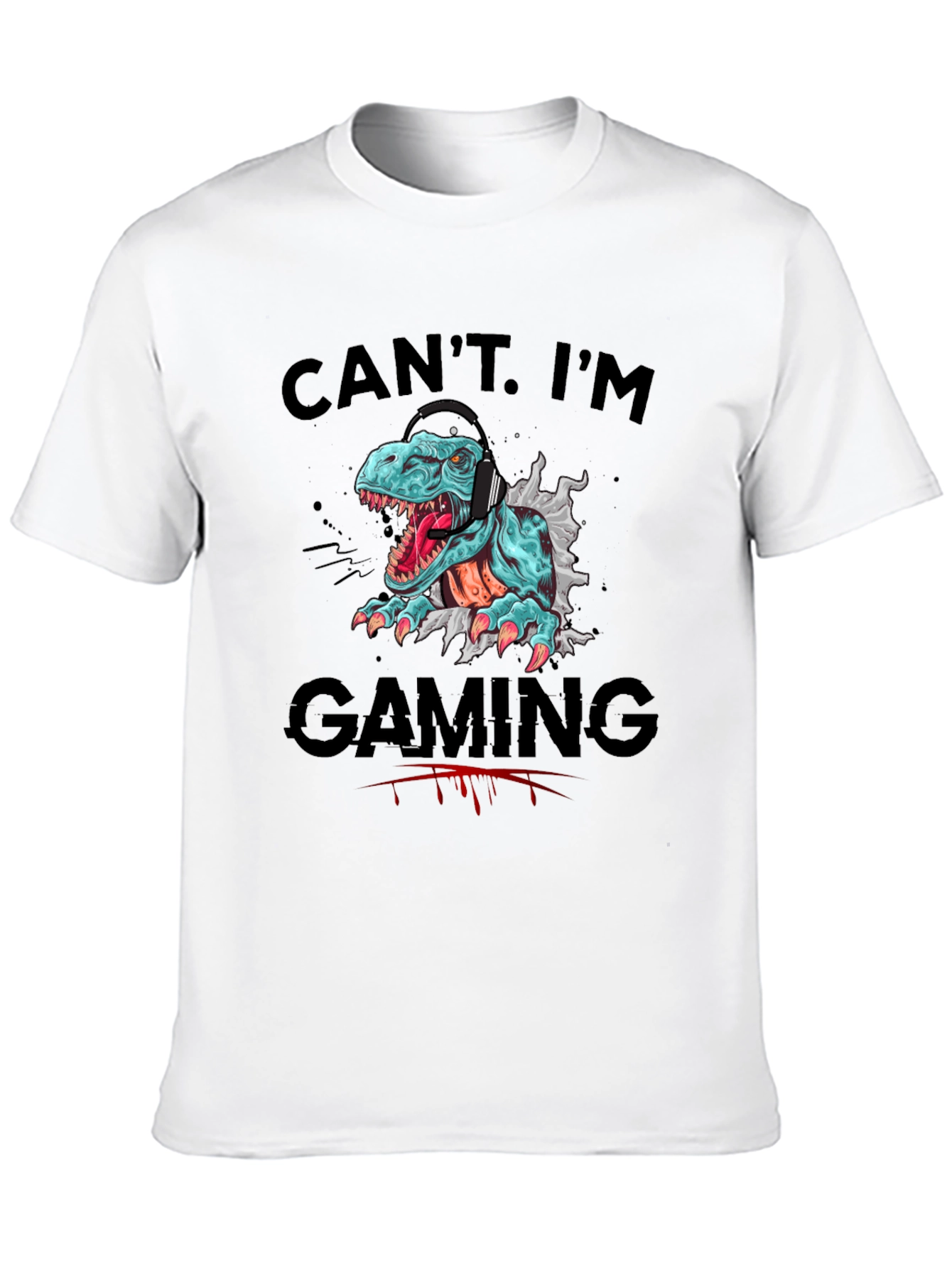 Gamer T-Rex T-Shirt - Cant. Im Gaming