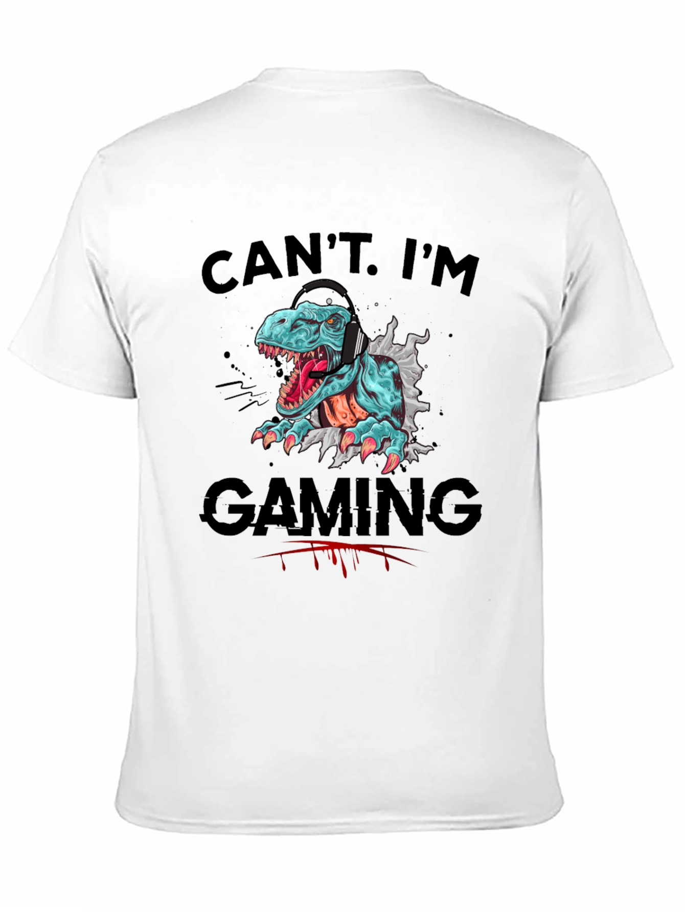 Gamer T-Rex T-Shirt - Cant. Im Gaming