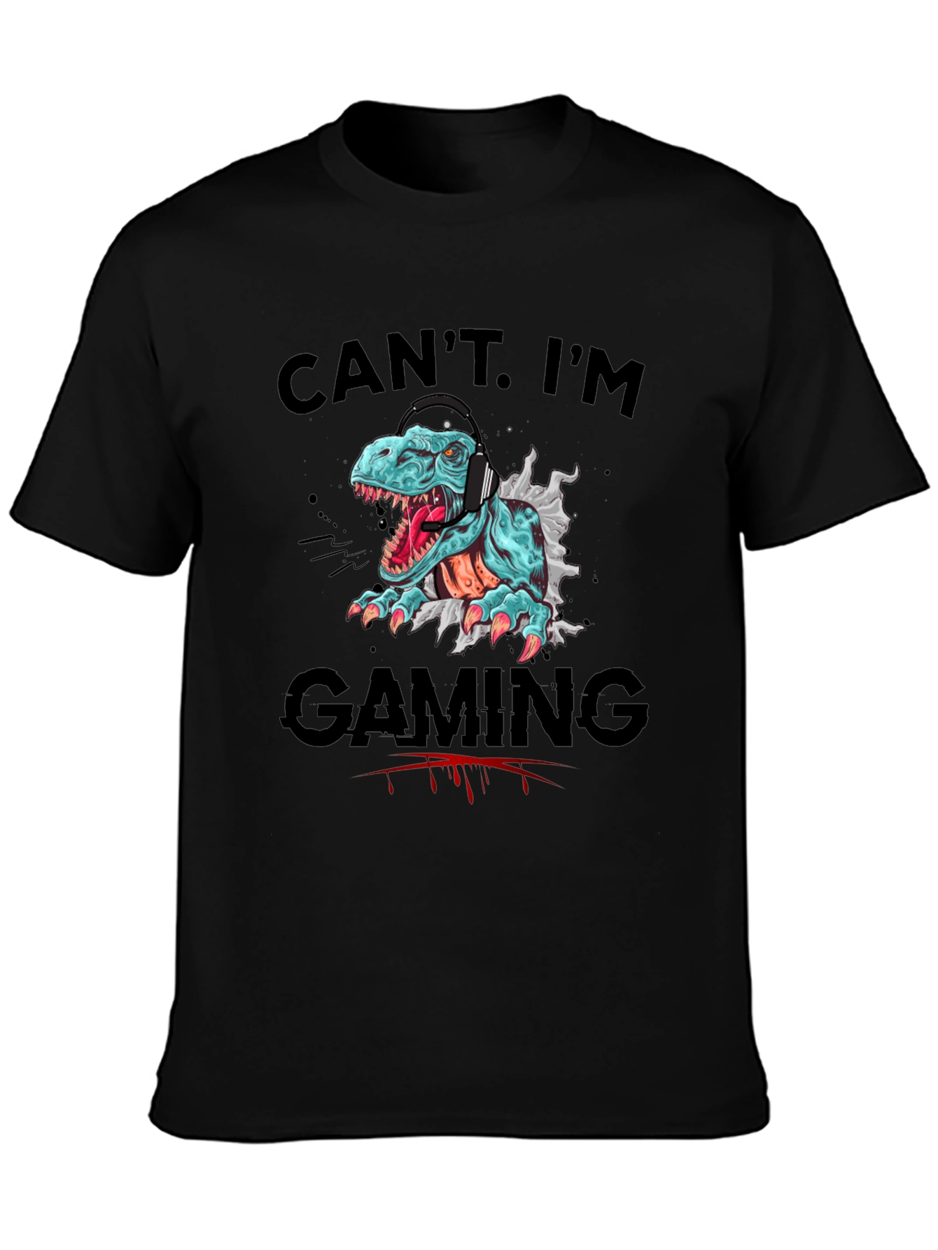 Gamer T-Rex T-Shirt - Cant. Im Gaming