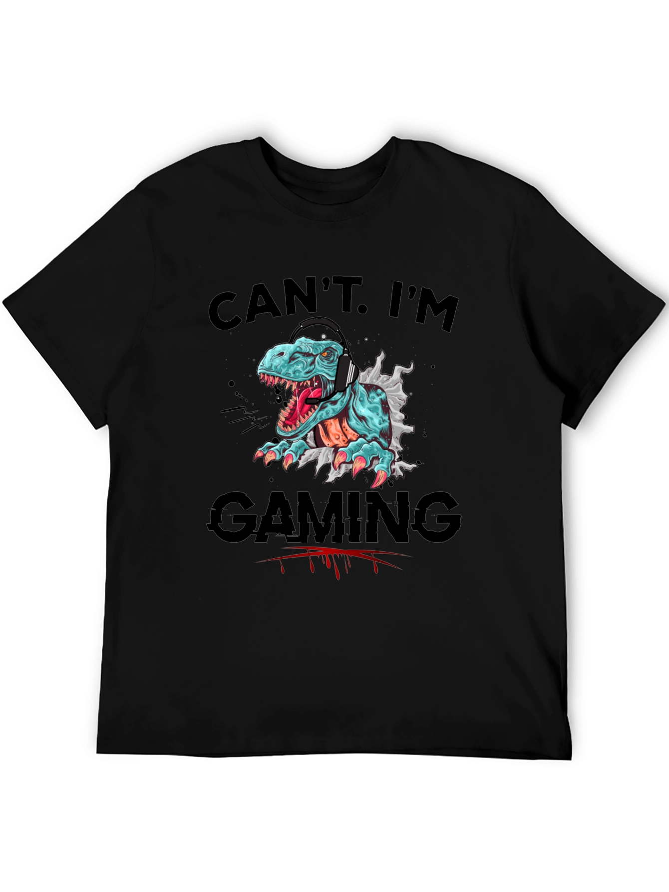 Gamer T-Rex T-Shirt - Cant. Im Gaming