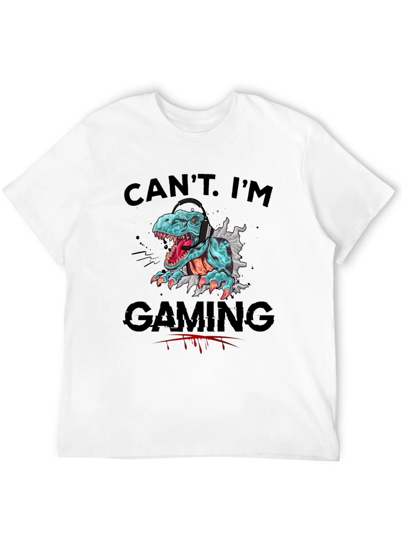 Gamer T-Rex T-Shirt - Cant. Im Gaming