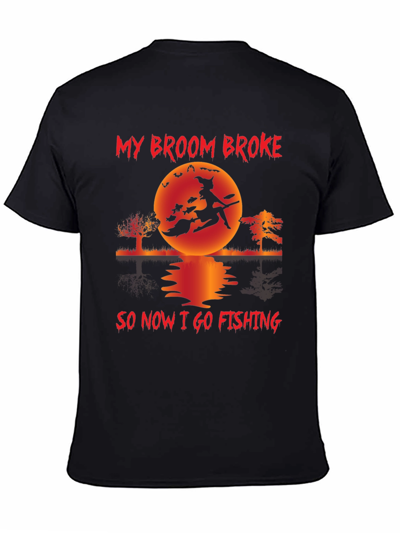Witch Fishing T-Shirt - Halloween Fun