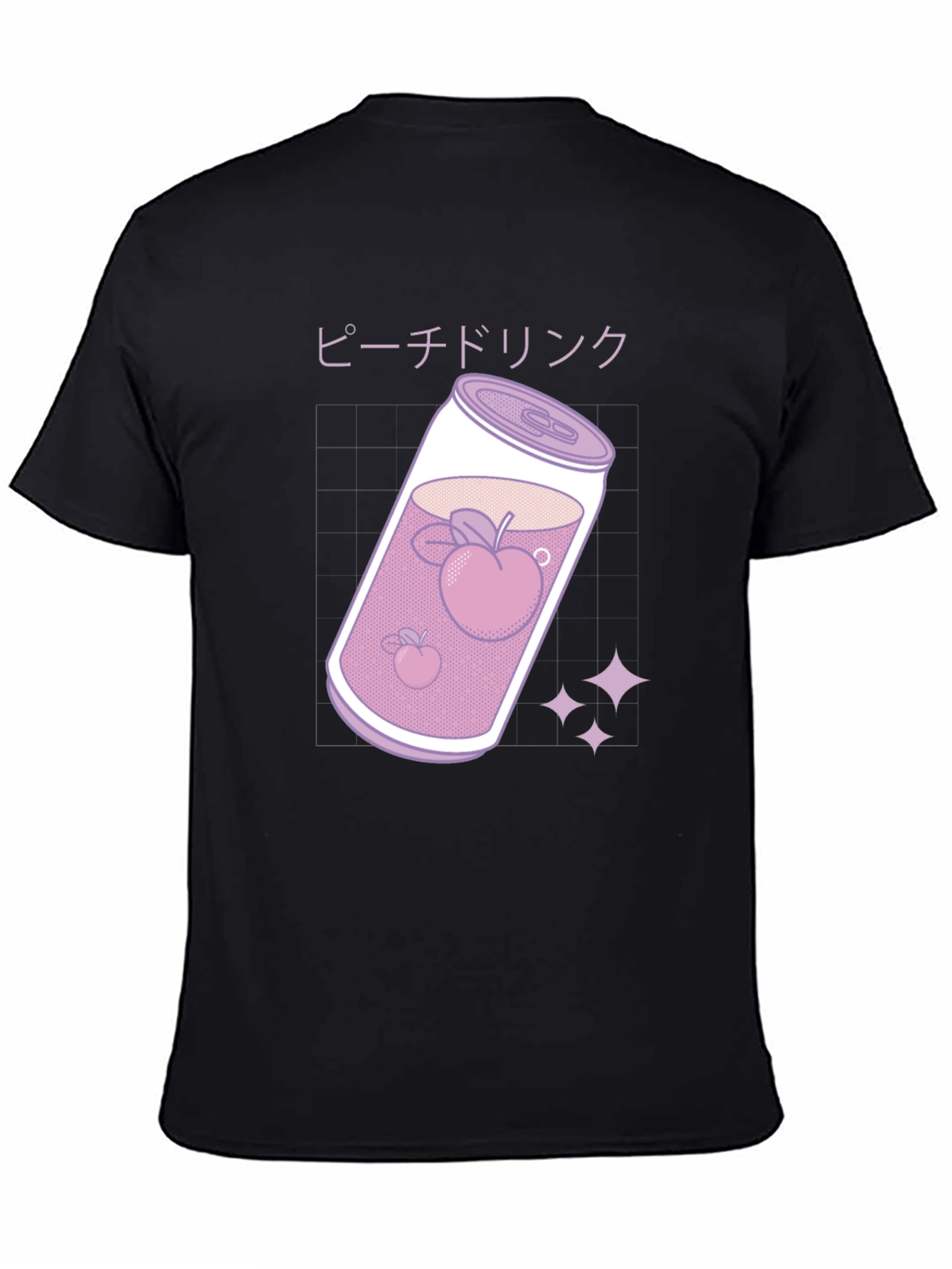 Peach Drink Graphic Tee - Kawaii Style