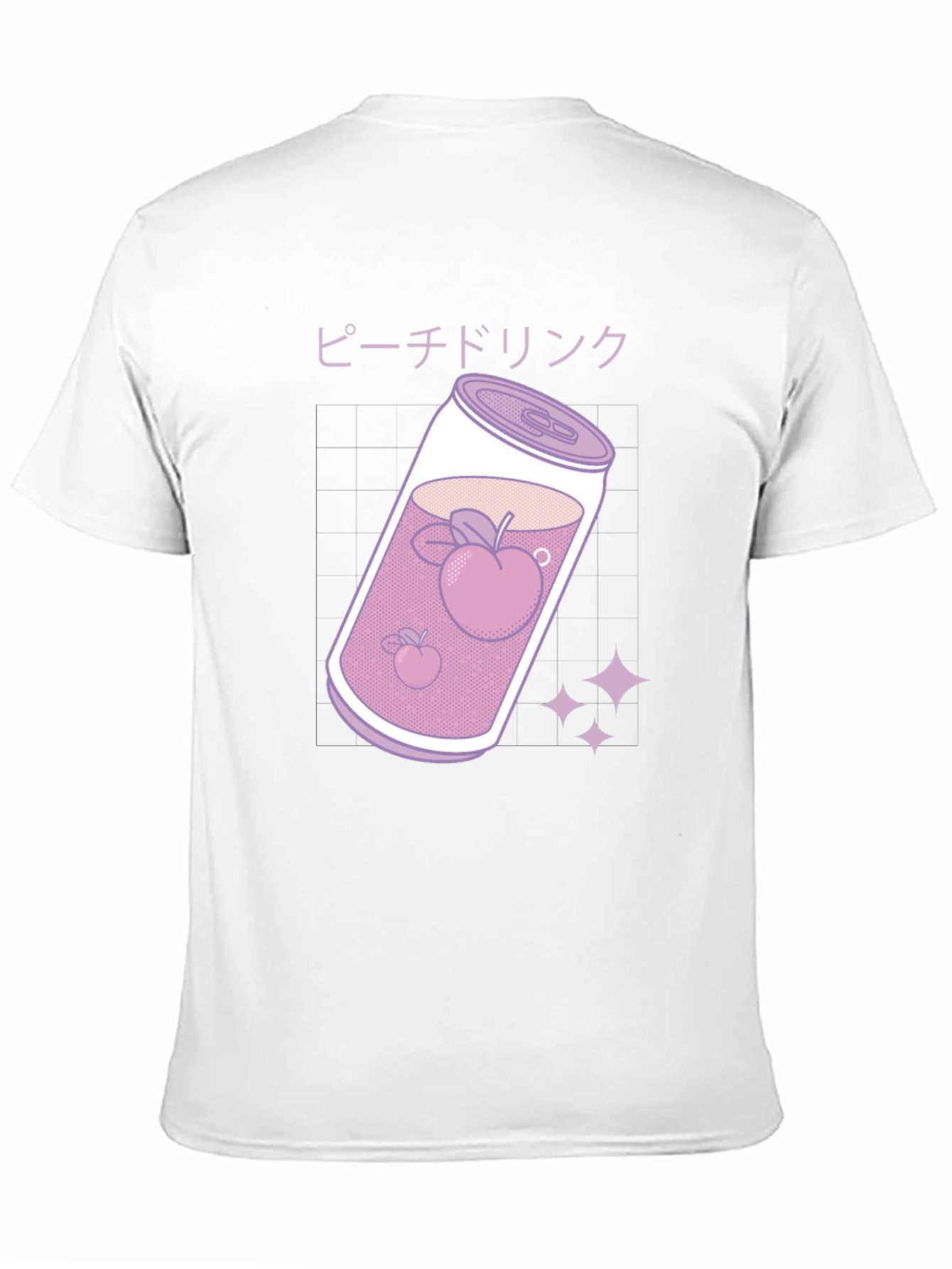 Peach Drink Graphic Tee - Kawaii Style