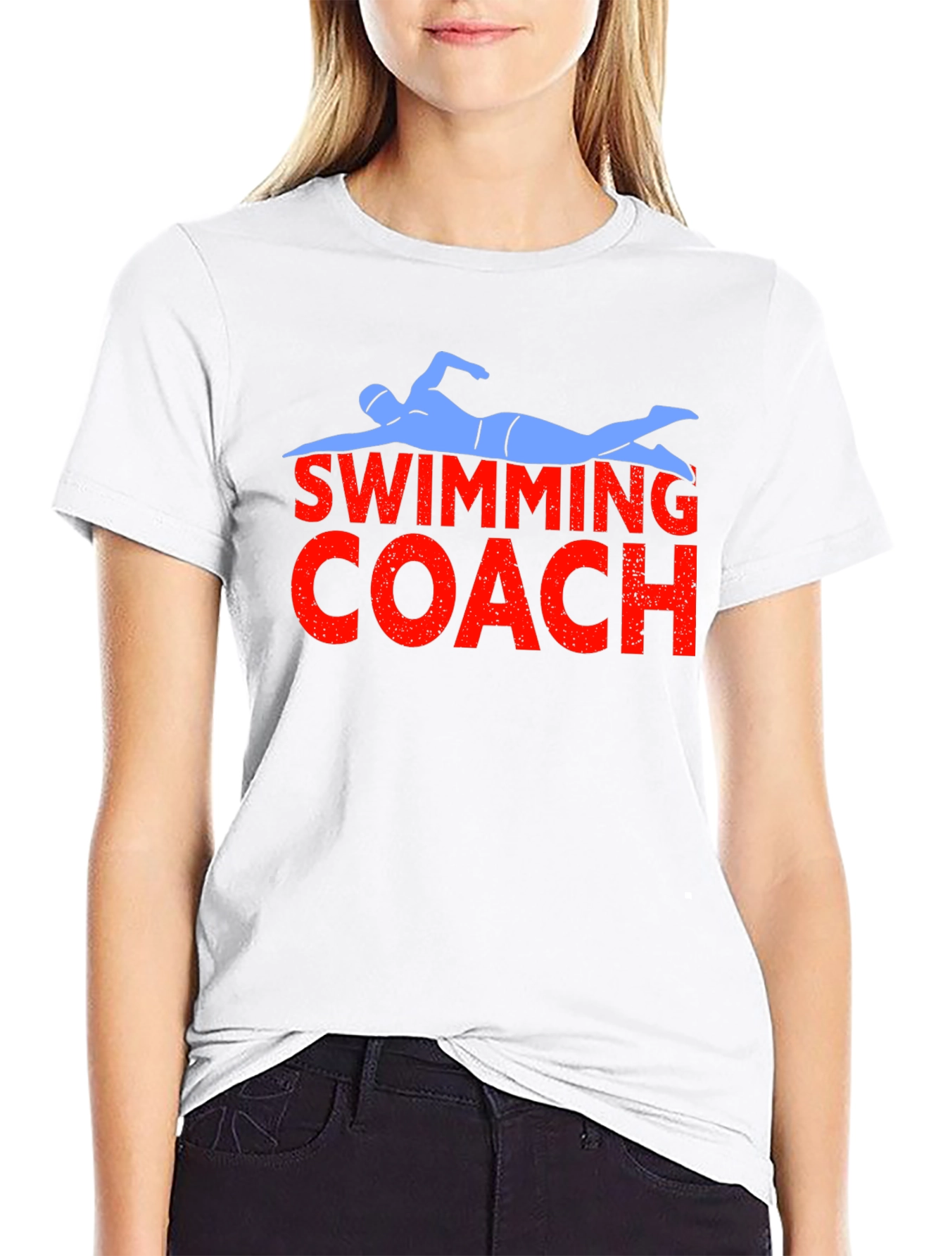 Swimming Coach Graphic T-Shirt