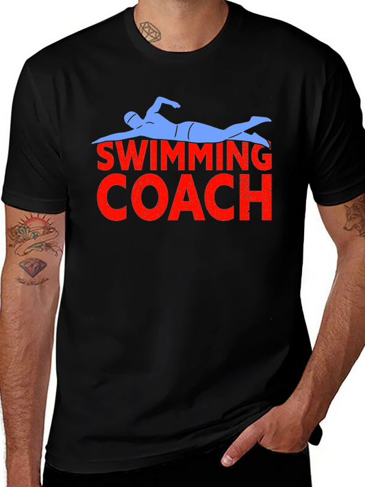 Swimming Coach Graphic T-Shirt