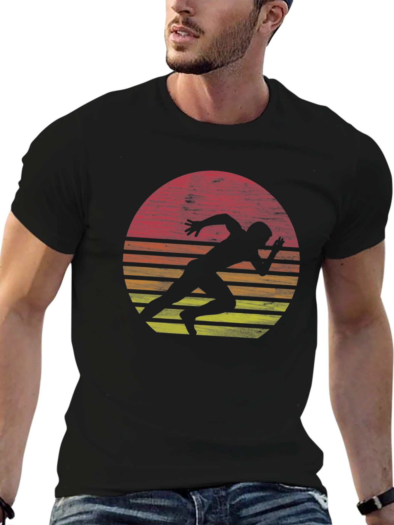 Retro Runner Graphic T-Shirt