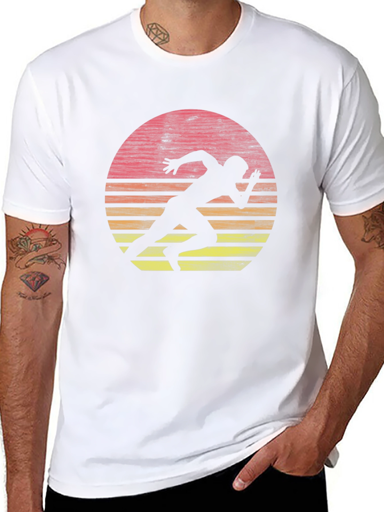 Retro Runner Graphic T-Shirt