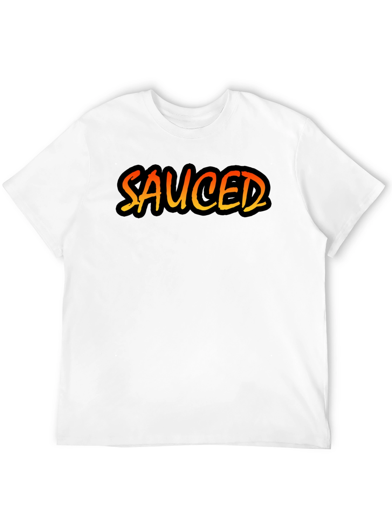 Sauced Graphic Tee - Black Cotton Blend T-Shirt