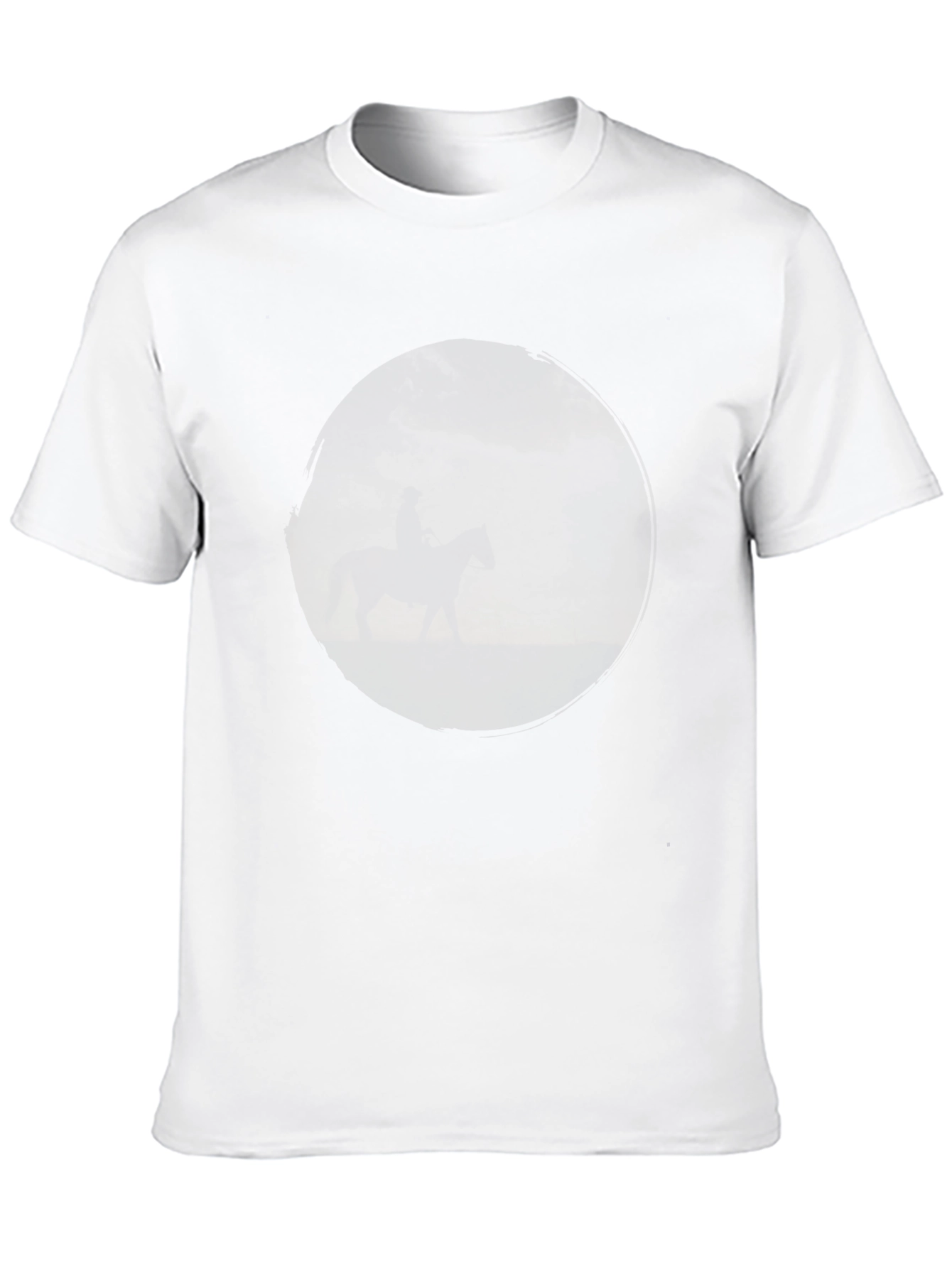 Equestrian Silhouette T-Shirt - Black