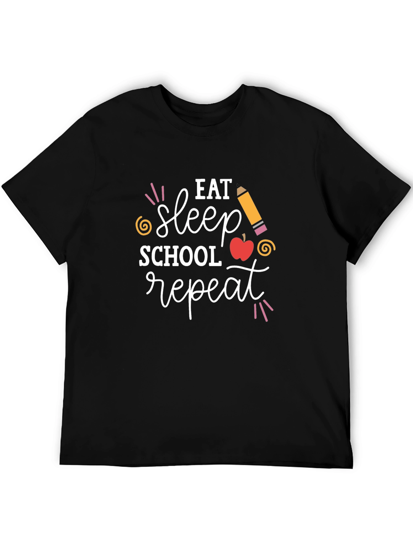 Eat Sleep School Repeat Graphic Tee