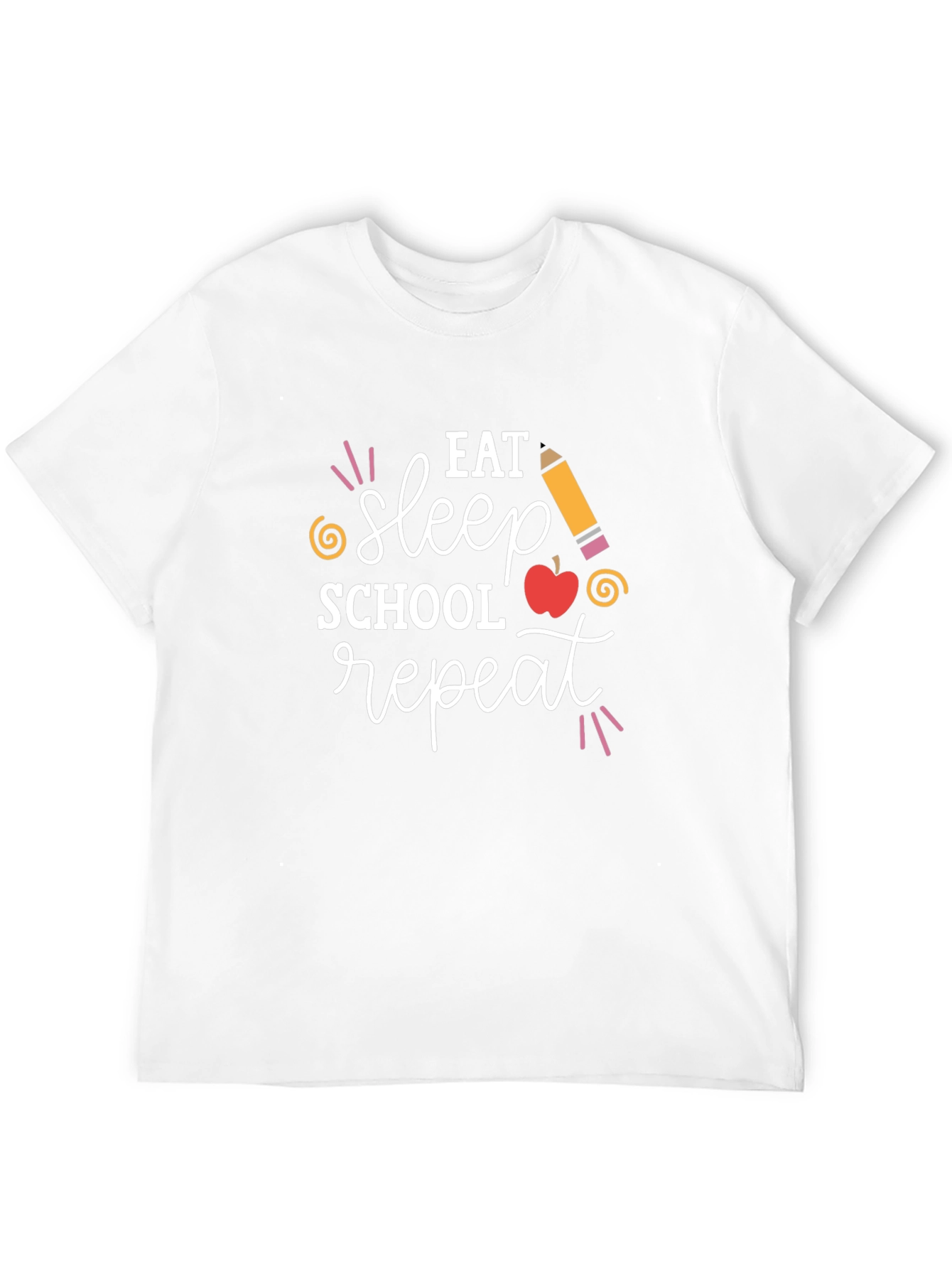 Eat Sleep School Repeat Graphic Tee