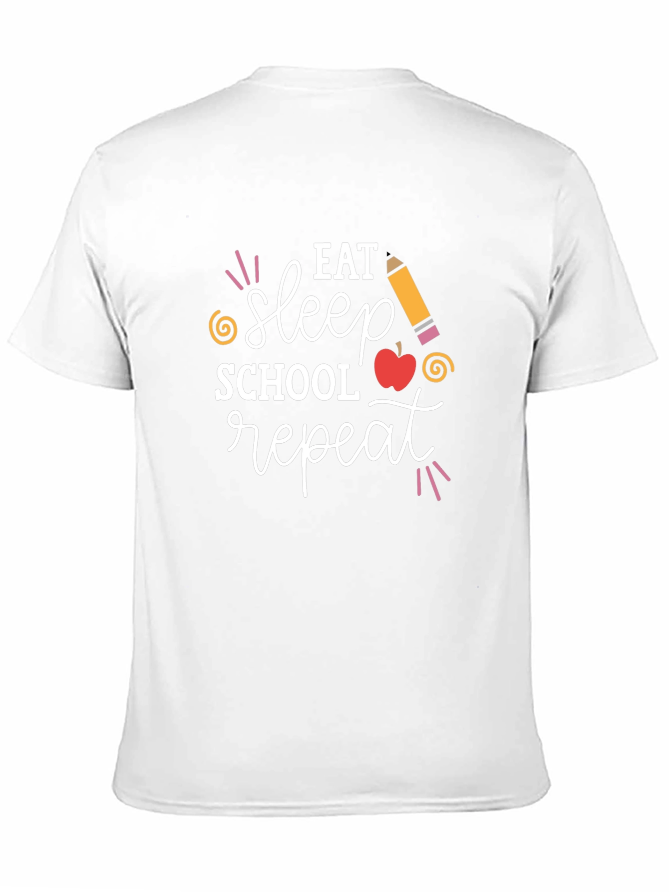 Eat Sleep School Repeat Graphic Tee