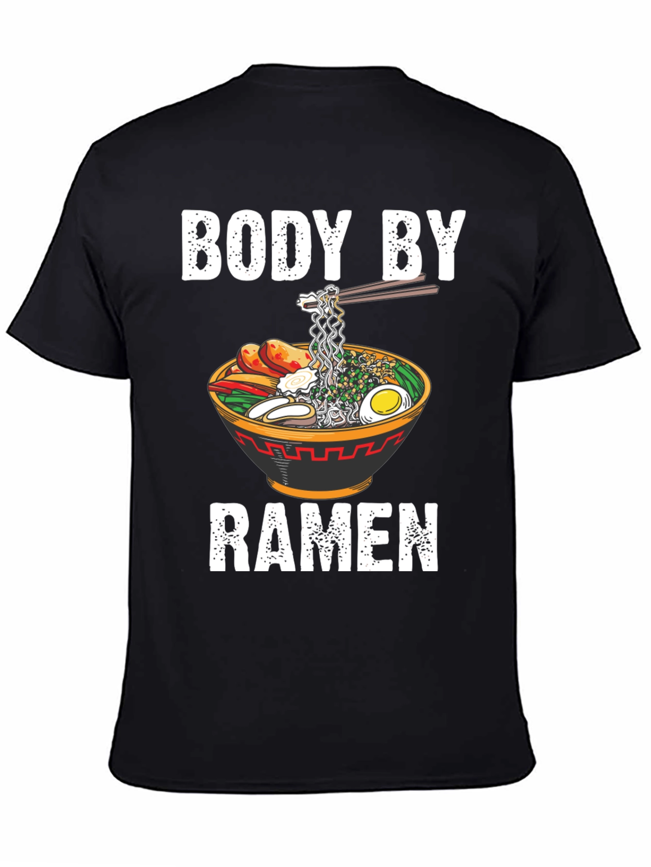 Body By Ramen T-Shirt Funny Noodle Bowl Tee