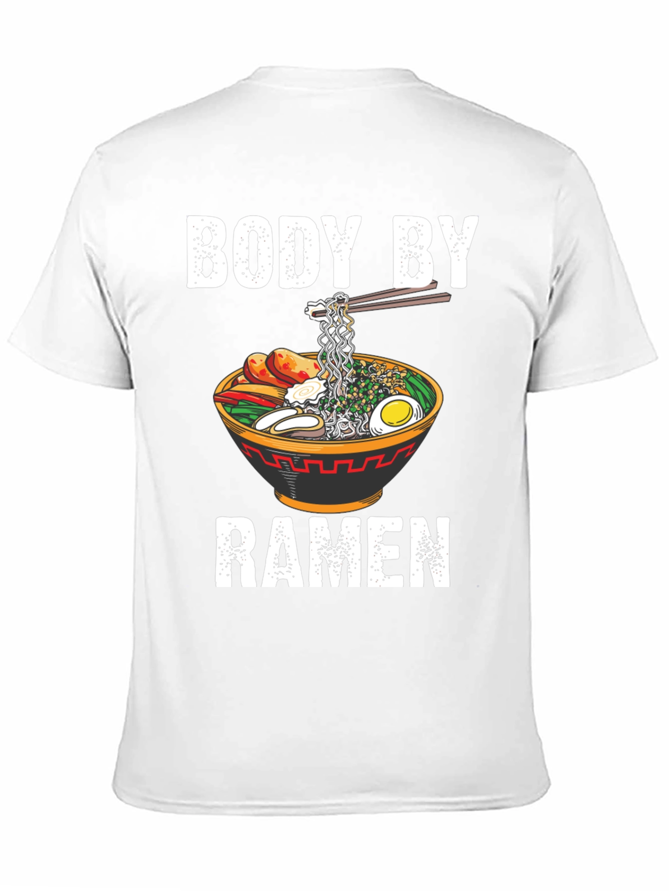 Body By Ramen T-Shirt Funny Noodle Bowl Tee