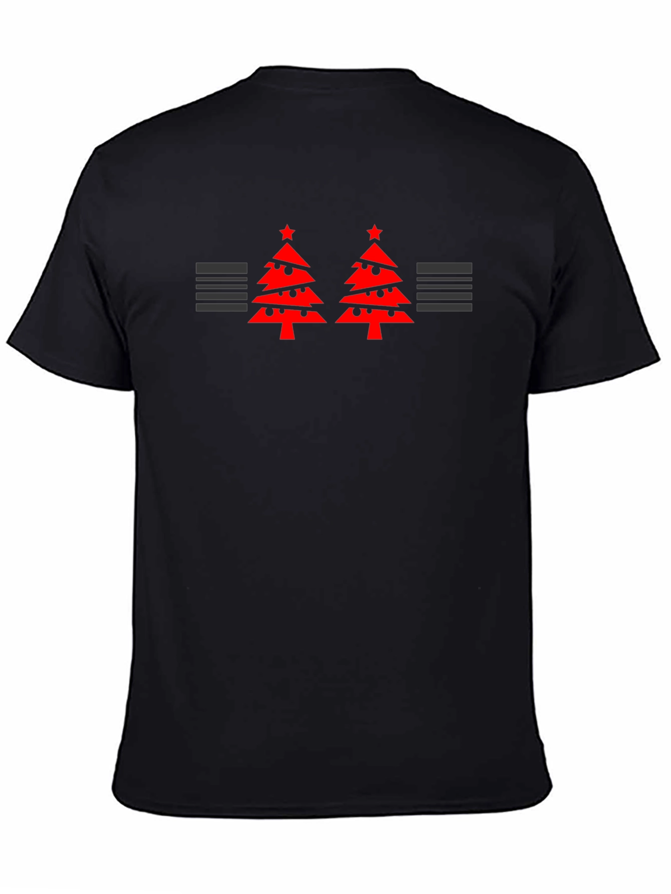 Festive Two Tree Black T-Shirt