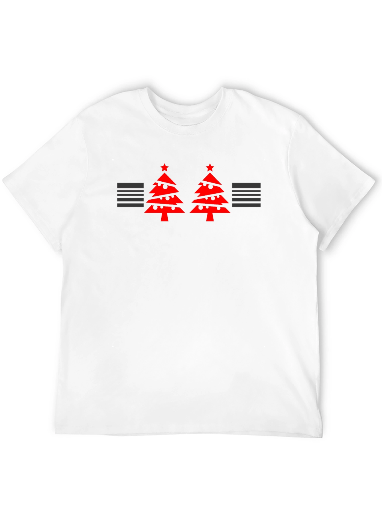 Festive Two Tree Black T-Shirt