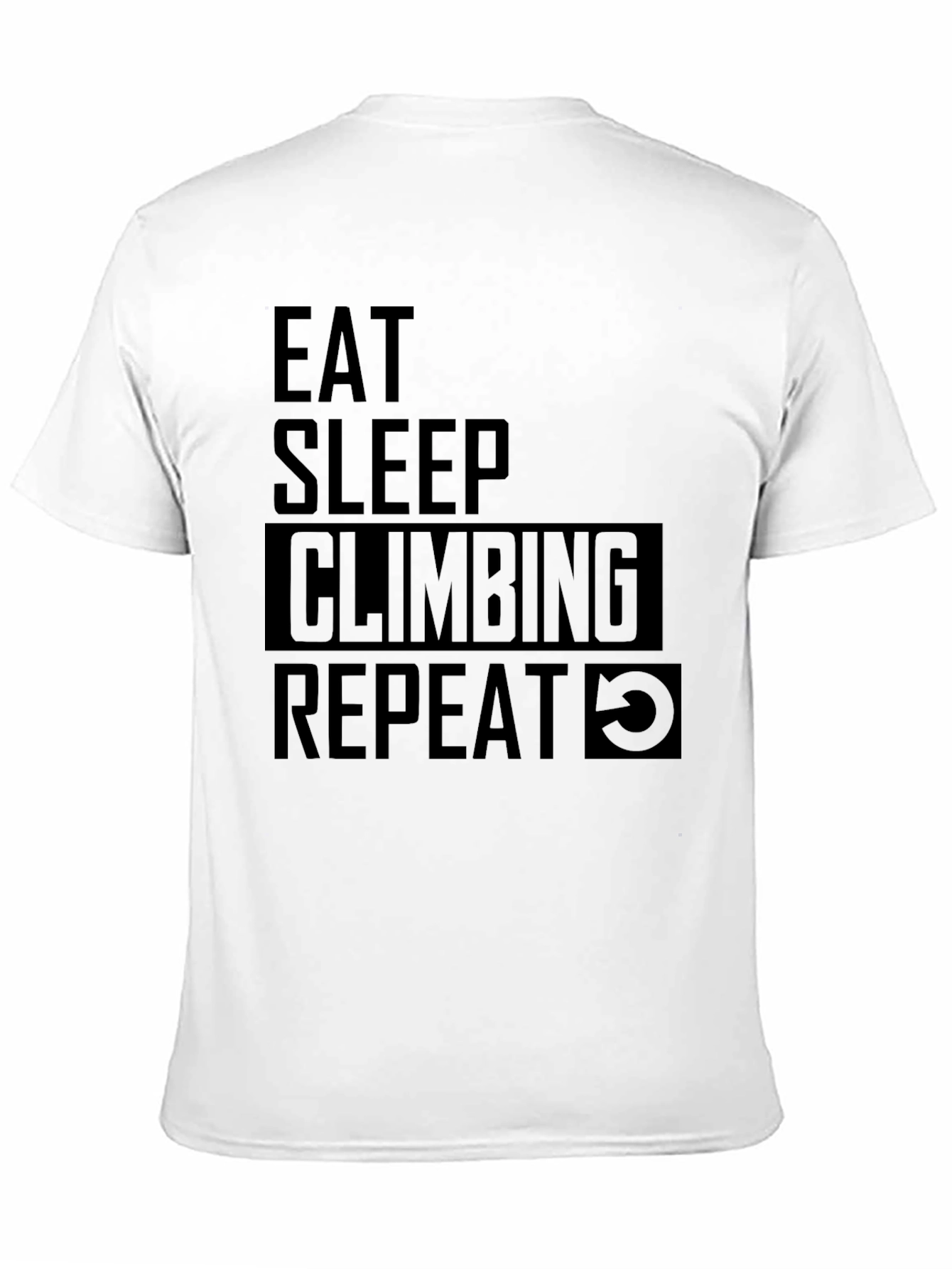 Eat Sleep Climbing Repeat Black T-Shirt