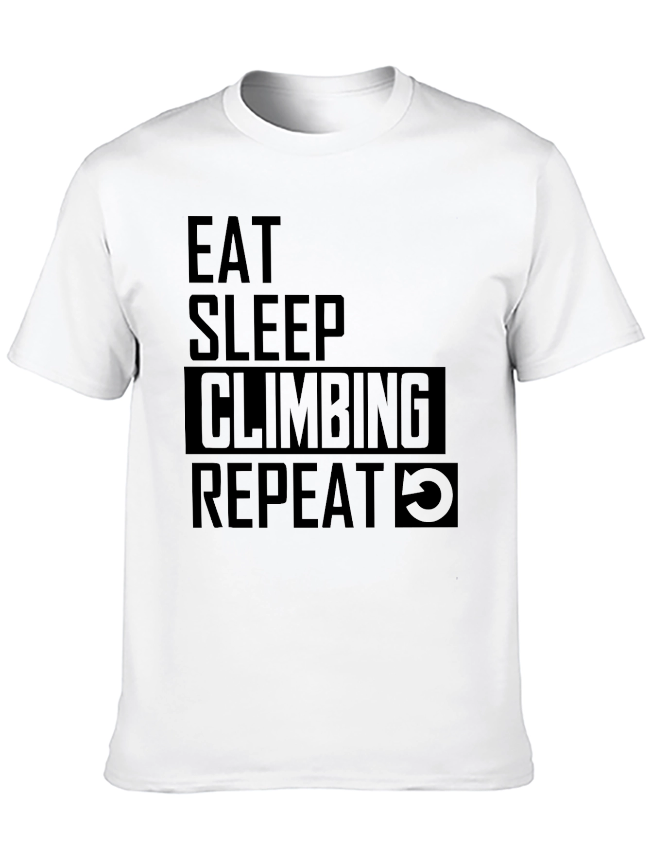 Eat Sleep Climbing Repeat Black T-Shirt